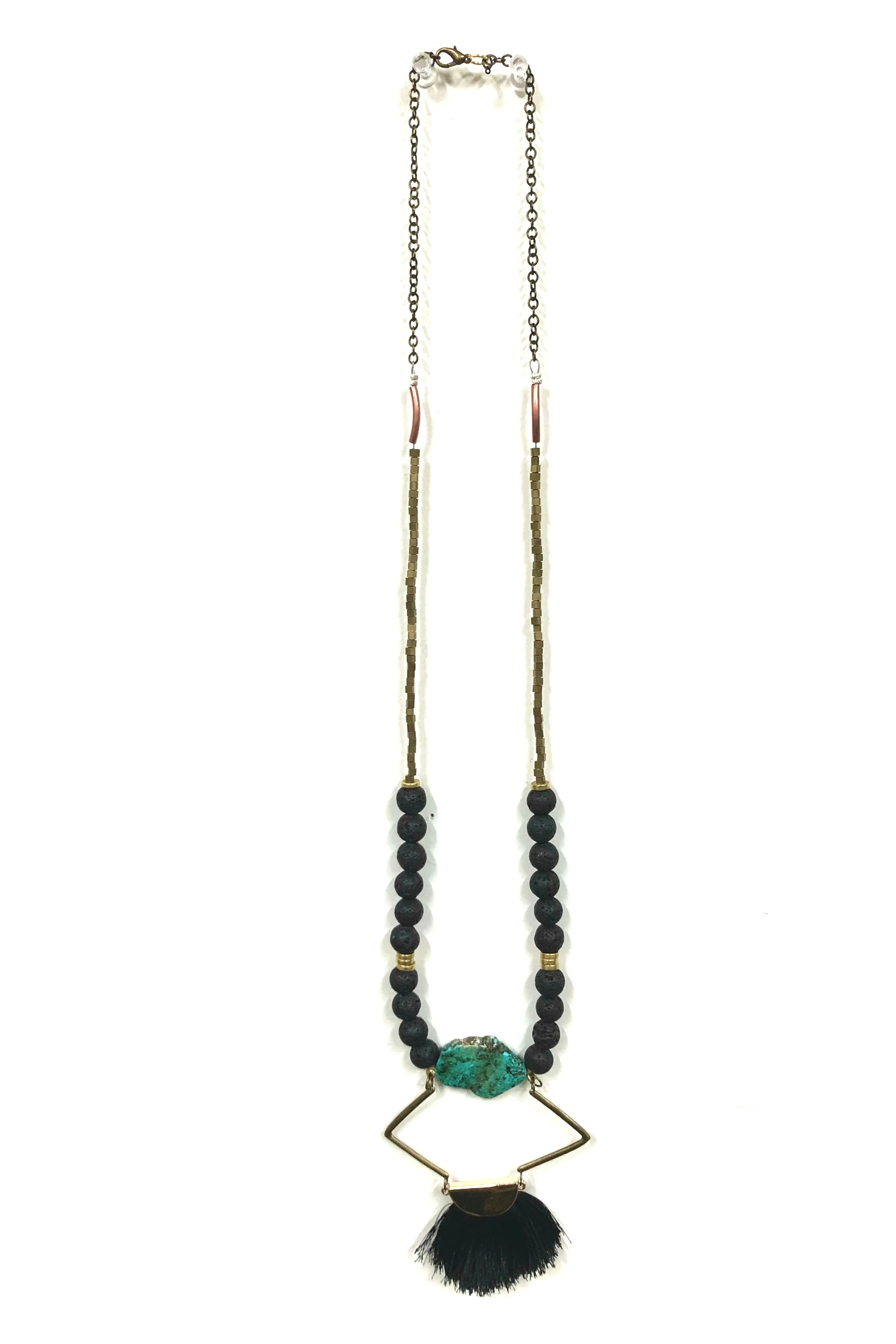 Stone balance pendant