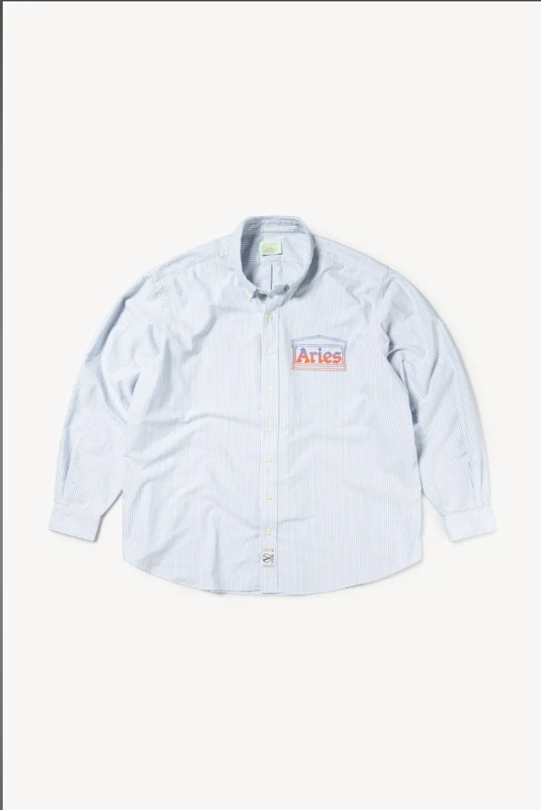 Striped Shirt in White / Blue Oxford