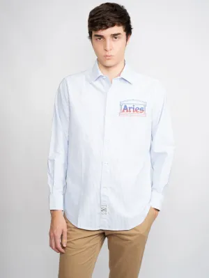 Striped Shirt in White / Blue Oxford
