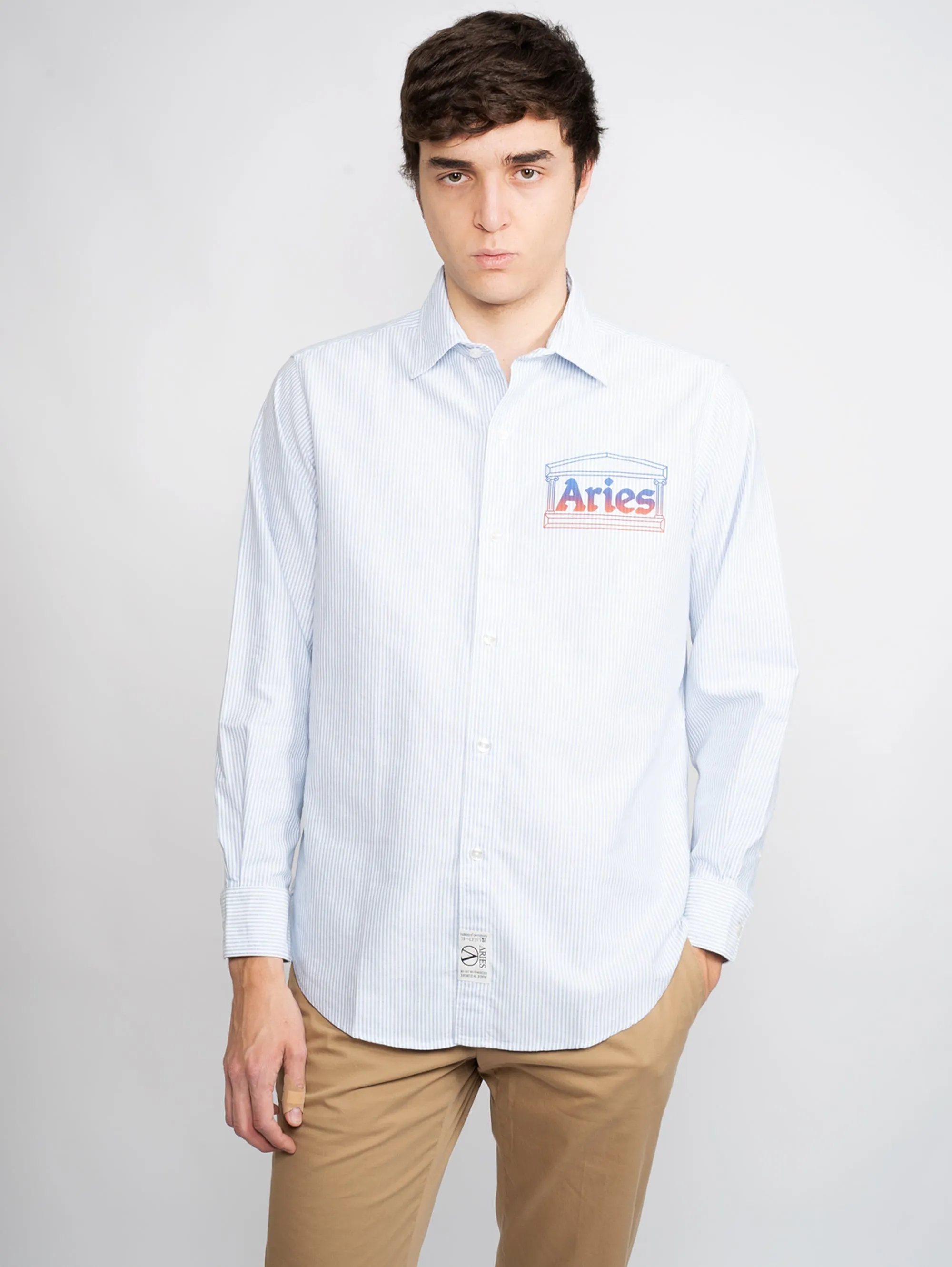 Striped Shirt in White / Blue Oxford