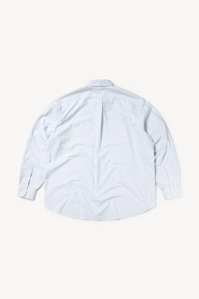 Striped Shirt in White / Blue Oxford