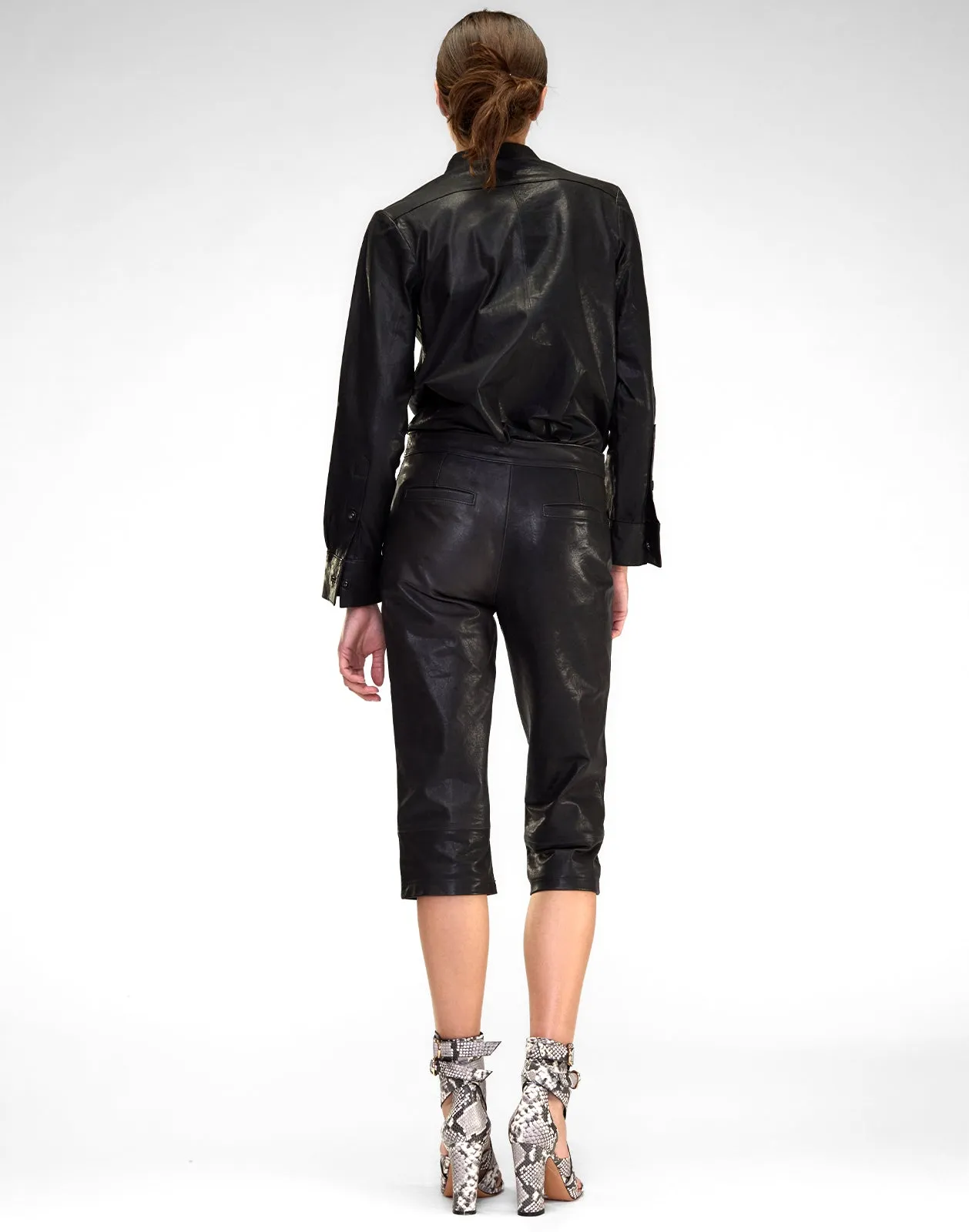The London Leather Button Up Shirt