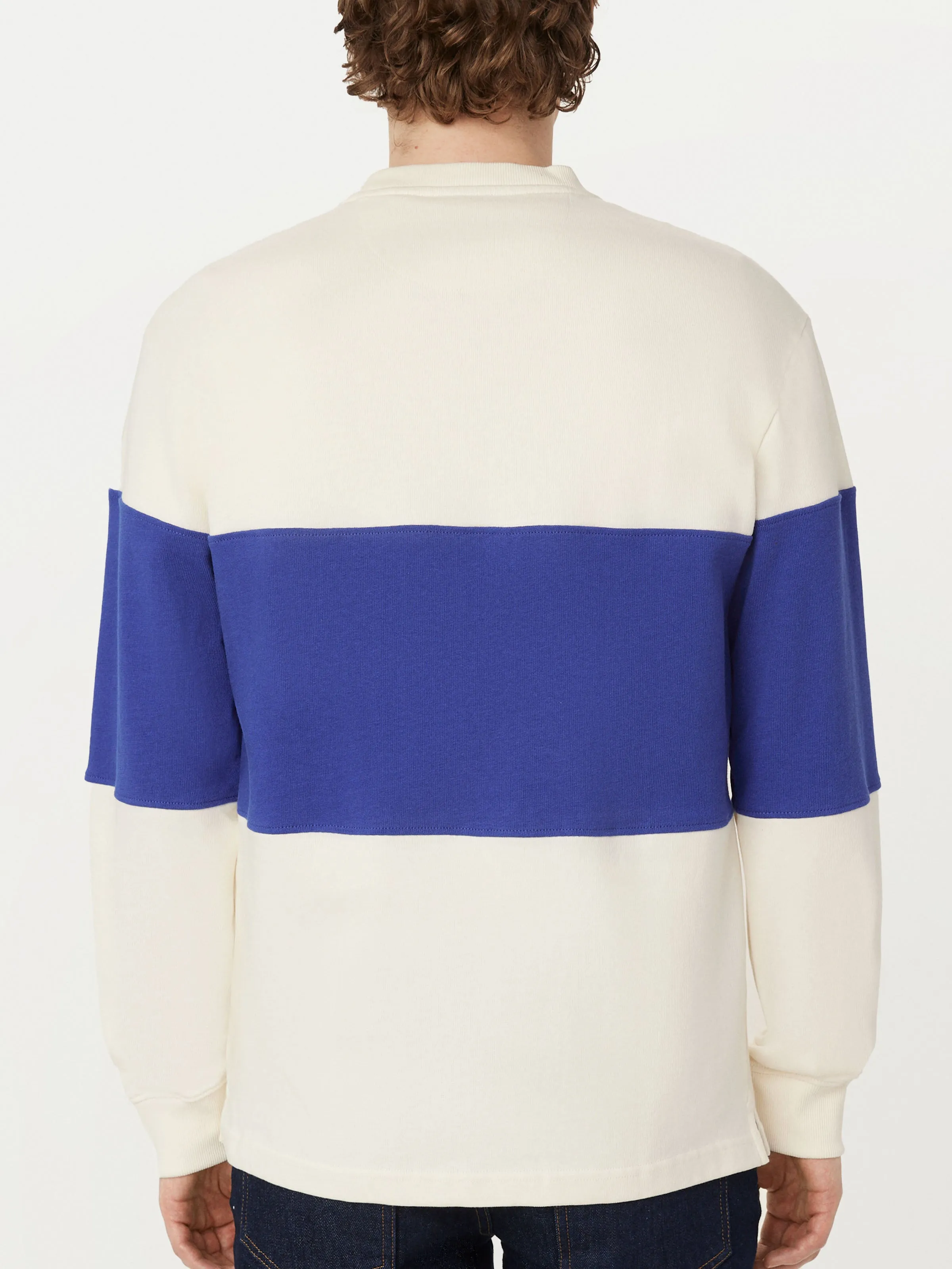 The Rugby Long Sleeve T-Shirt in Carpenter Blue