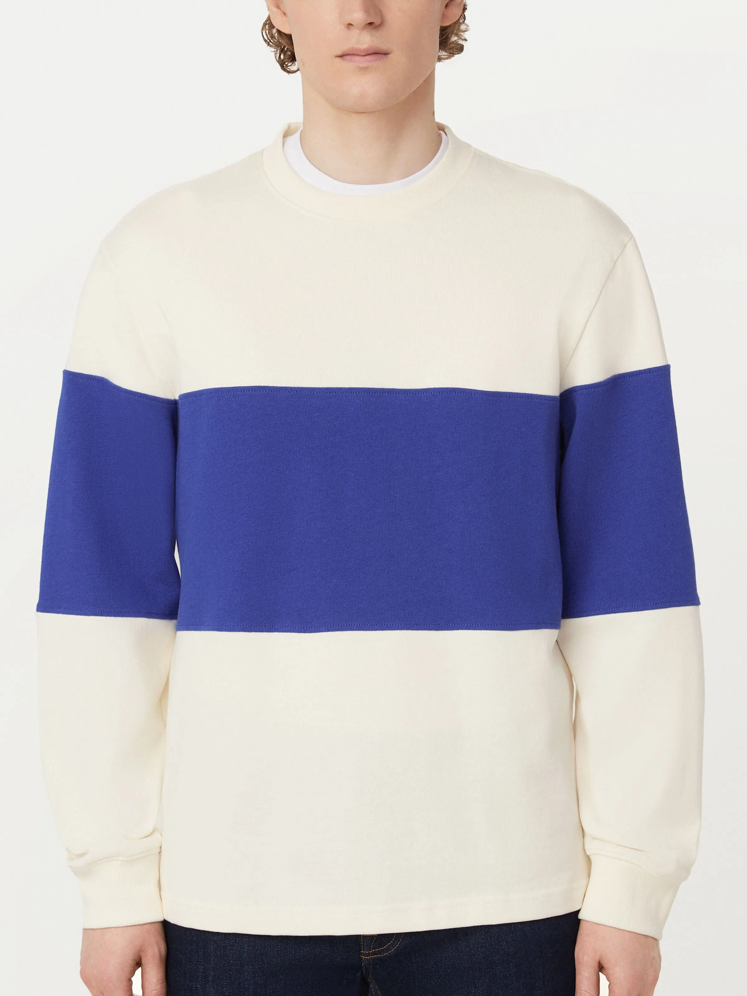 The Rugby Long Sleeve T-Shirt in Carpenter Blue