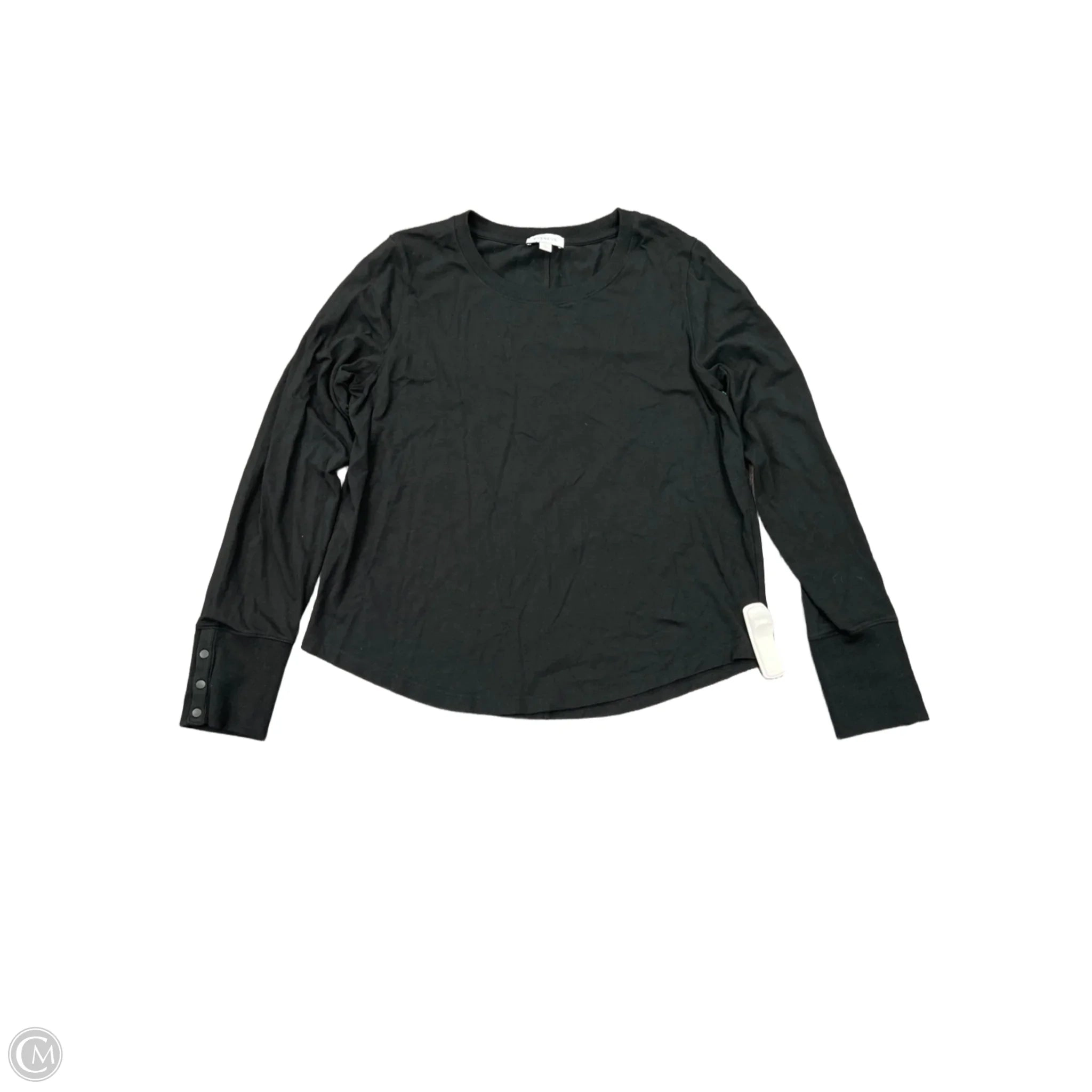 Top Long Sleeve By Evereve In Black, Size: L
