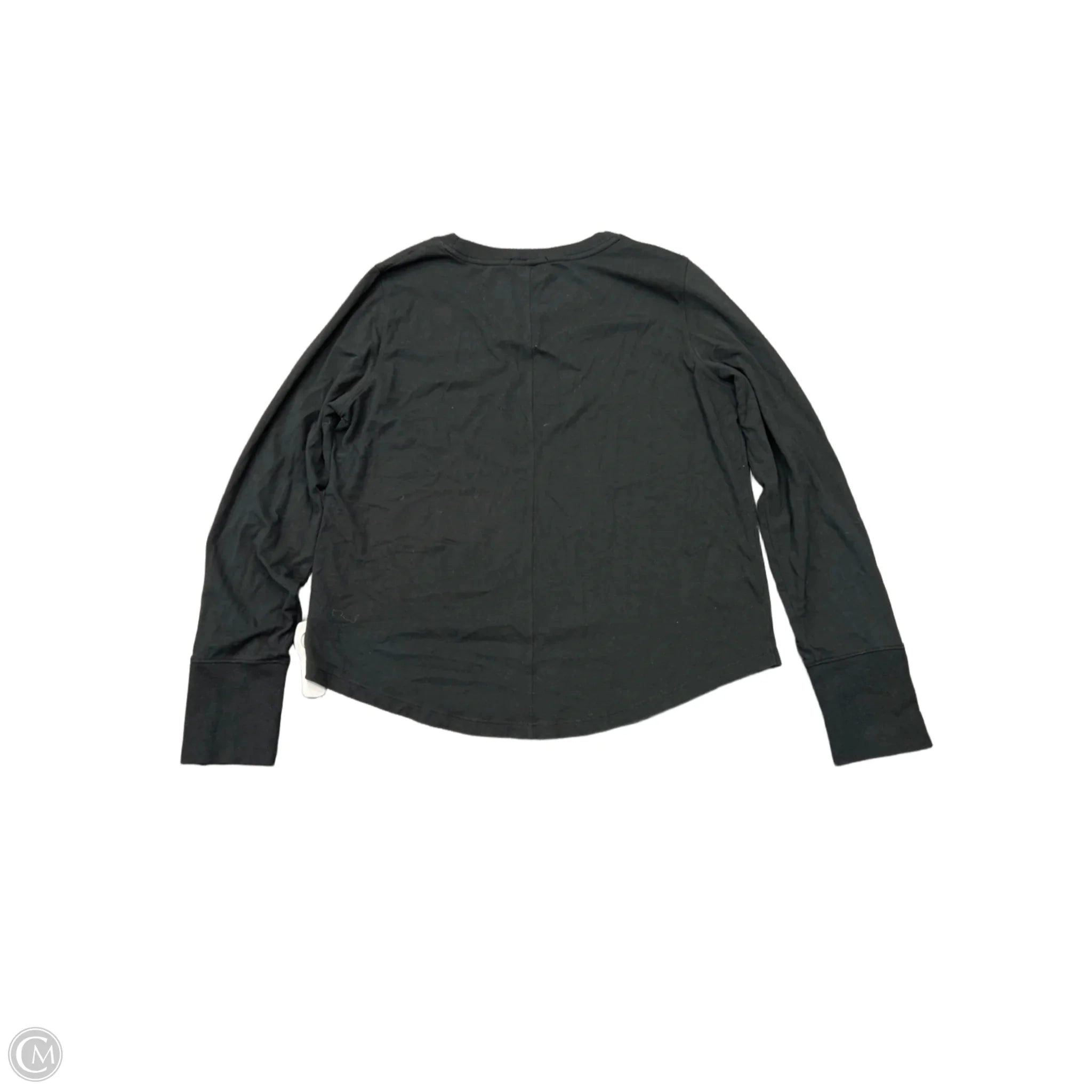 Top Long Sleeve By Evereve In Black, Size: L