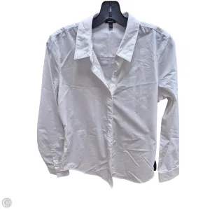 Top Long Sleeve By Express In White, Size: M