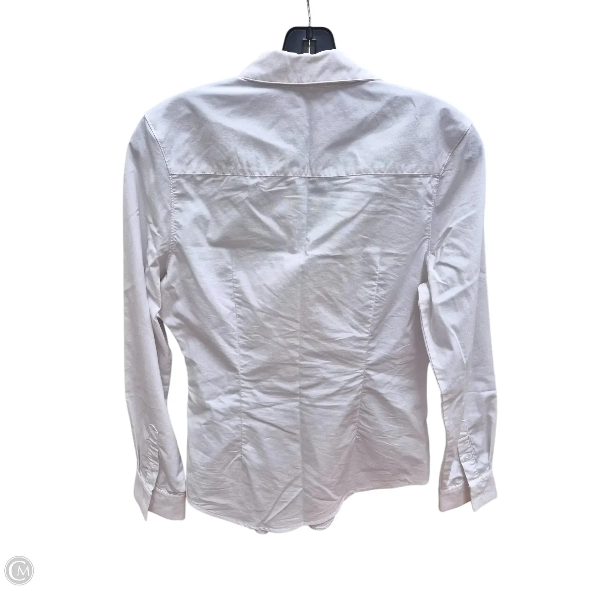 Top Long Sleeve By Express In White, Size: M