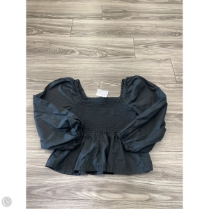 Top Long Sleeve By J. Crew In Black, Size: S