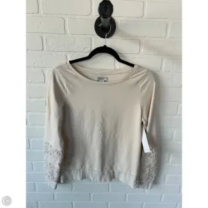Top Long Sleeve By Lucky Lotus In Cream, Size: S