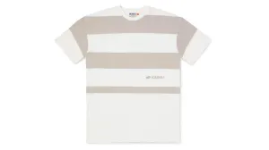 UNISTRIPED SHORT SLEEVE SWEATSHIRT - LILY WHT/RAINY D.
