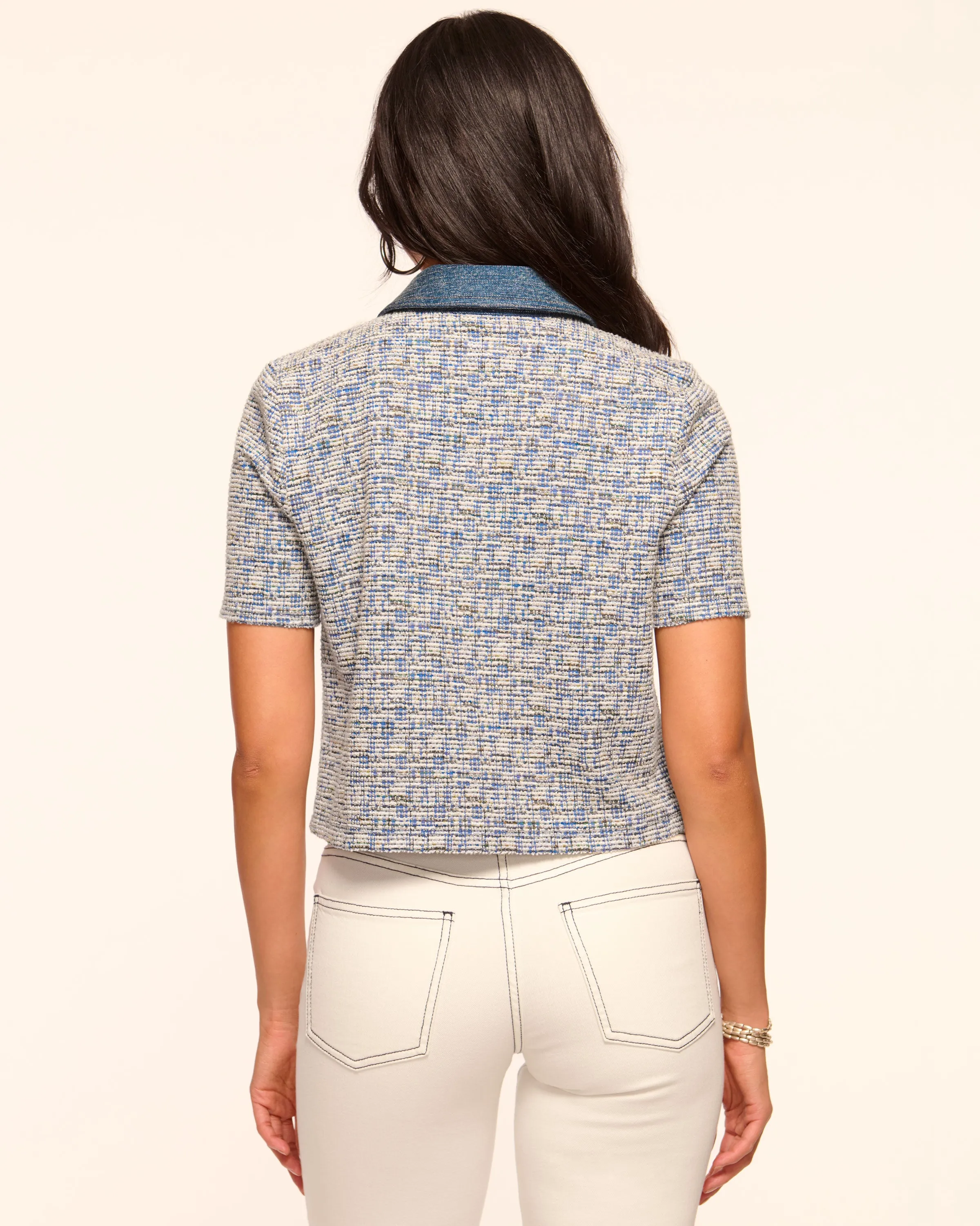 Venice Tweed Polo Top