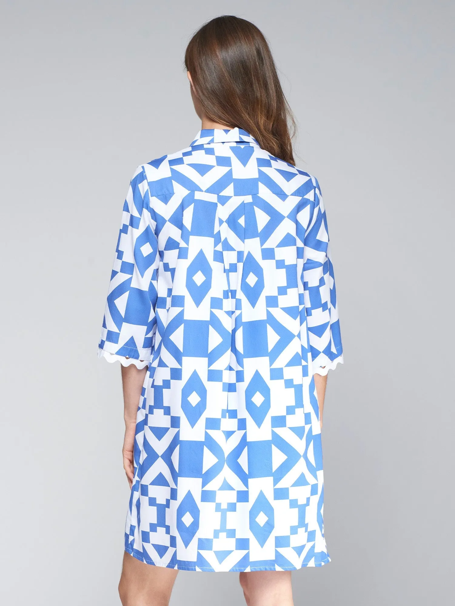 Vi32337 Geometric Shift Dress