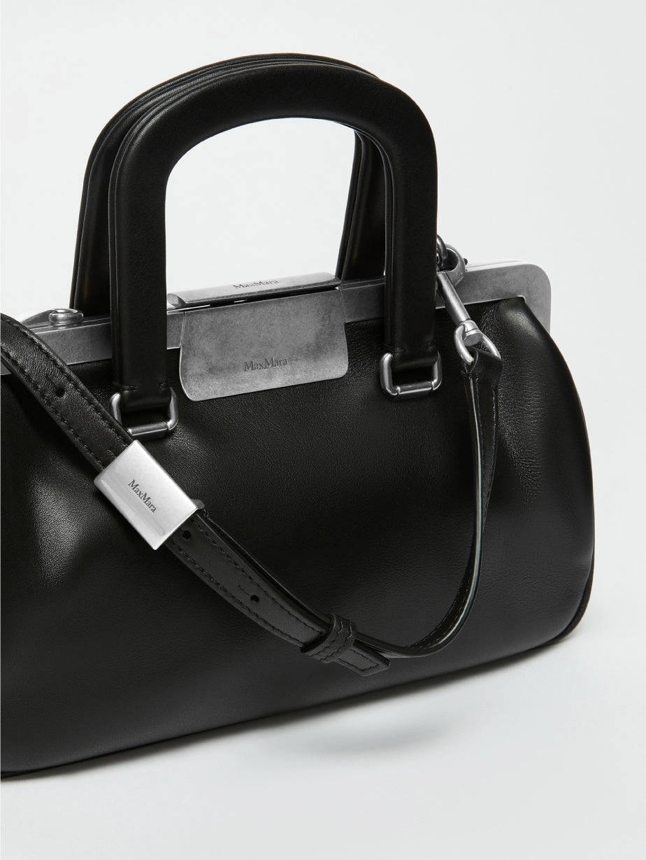 Vintage Effect Black Handbag