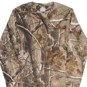 VINTAGE HUNTING REALTREE APHD CAMO LONG SLEEVE POCKET TEE SHIRT SIZE MEDIUM