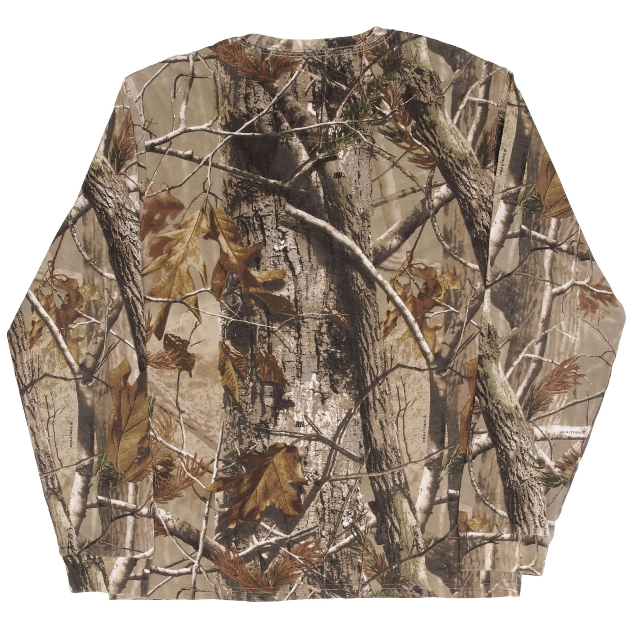 VINTAGE HUNTING REALTREE APHD CAMO LONG SLEEVE POCKET TEE SHIRT SIZE MEDIUM