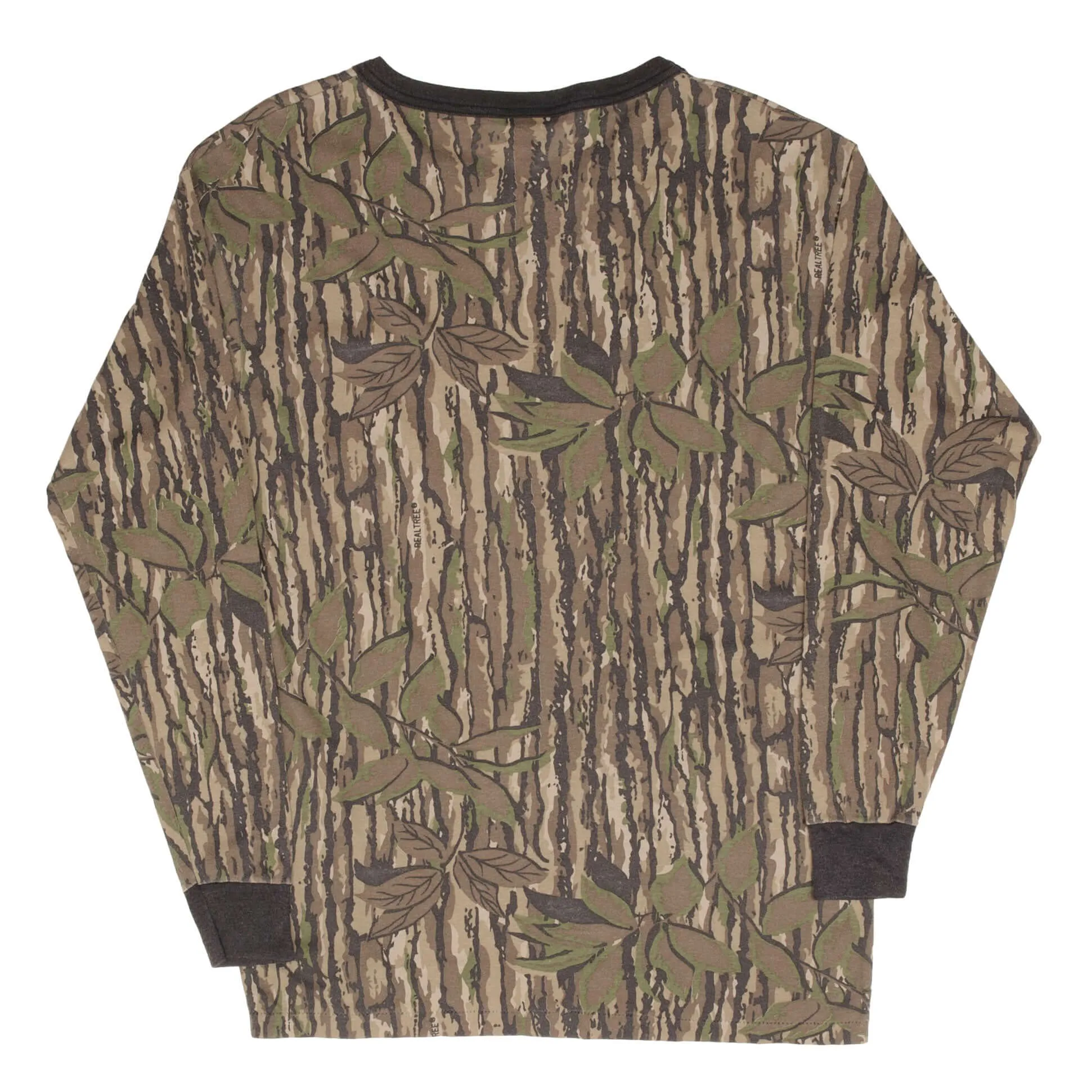 VINTAGE HUNTING REALTREE CAMO LONG SLEEVE TEE SHIRT 1990S LARGE MADE IN USA
