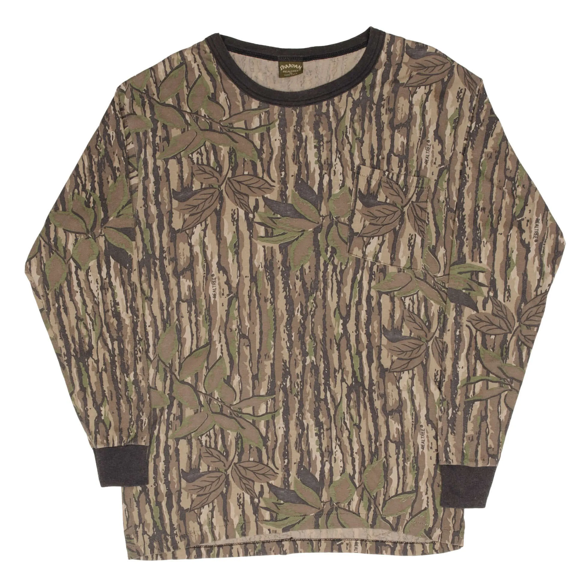 VINTAGE HUNTING REALTREE CAMO LONG SLEEVE TEE SHIRT 1990S LARGE MADE IN USA