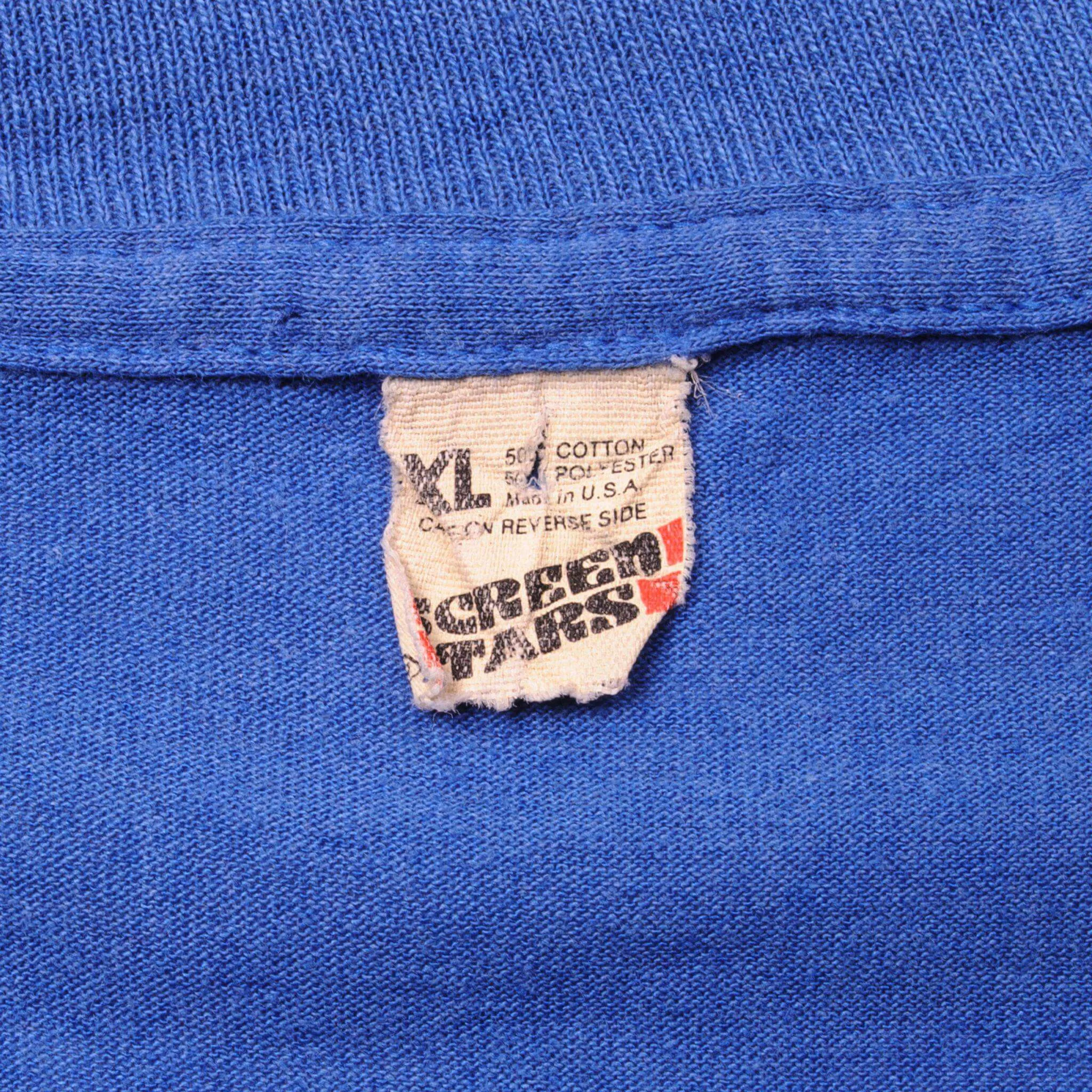 VINTAGE MLB LOS ANGELES DODGERS WORLD CHAMPIONS TEE SHIRT 1988 LARGE MADE USA