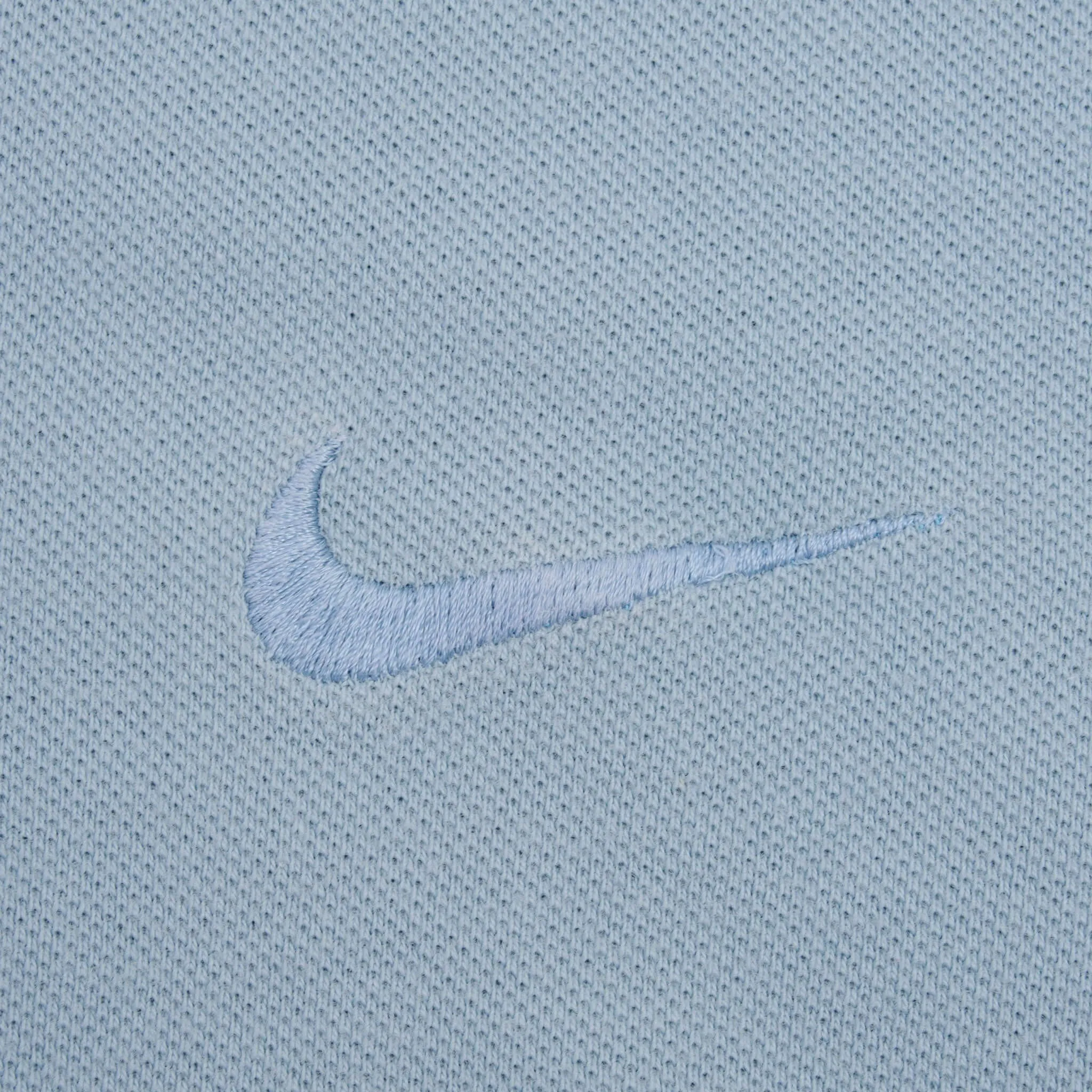 VINTAGE NIKE CLASSIC SWOOSH BLUE POLO SHIRT 1990S SIZE LARGE