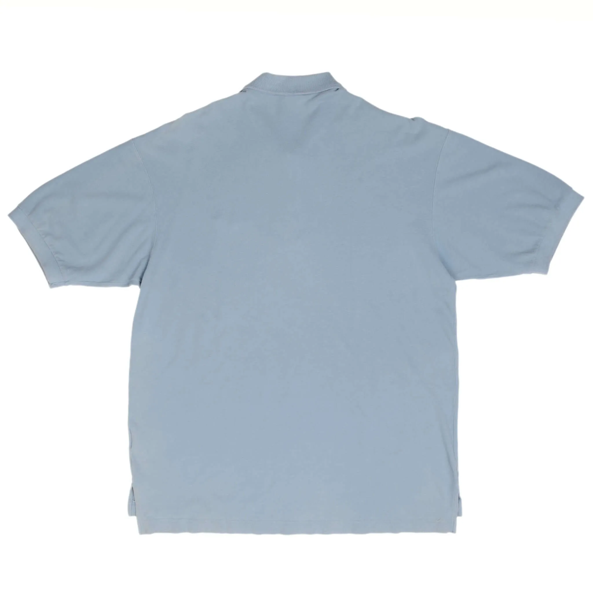 VINTAGE NIKE CLASSIC SWOOSH BLUE POLO SHIRT 1990S SIZE LARGE