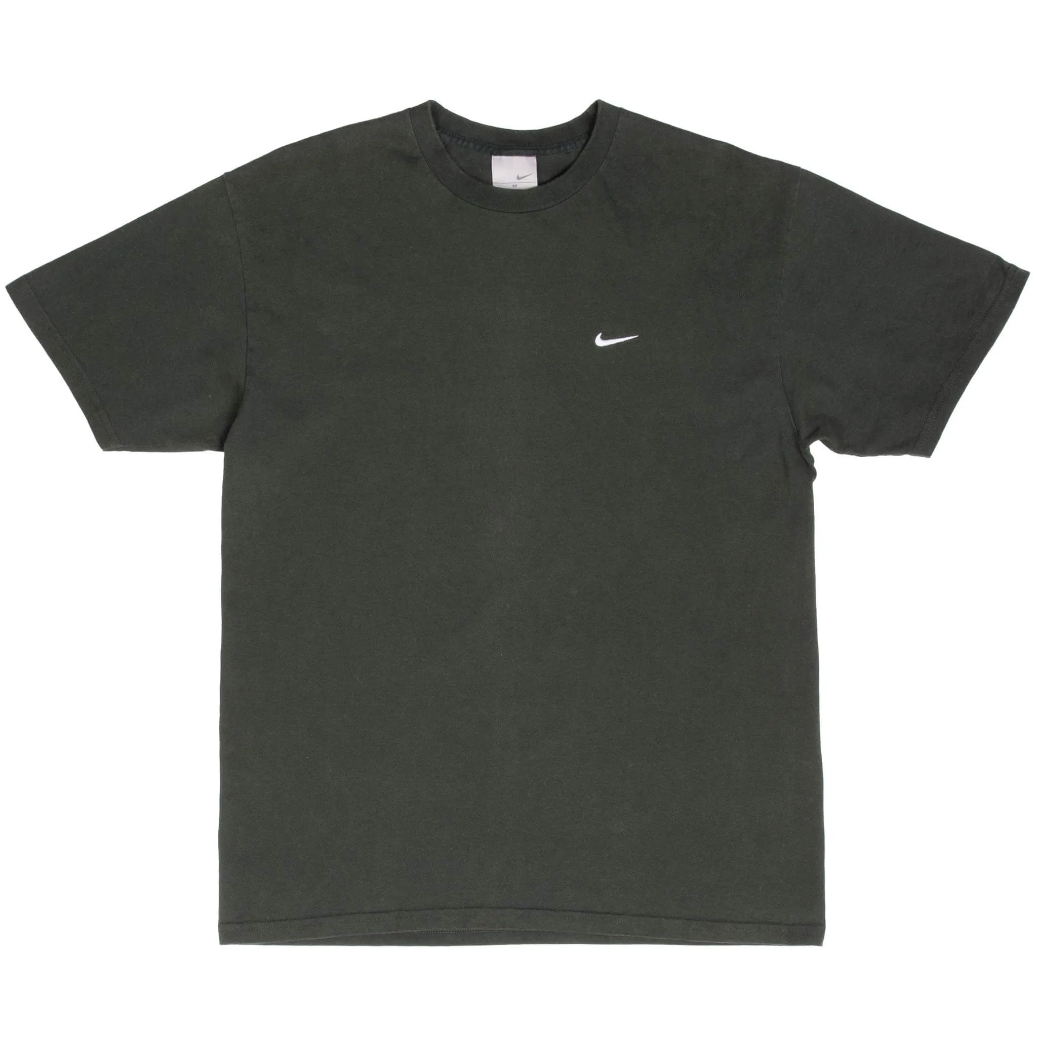 VINTAGE NIKE CLASSIC SWOOSH GREEN TEE SHIRT 2000S SIZE MEDIUM