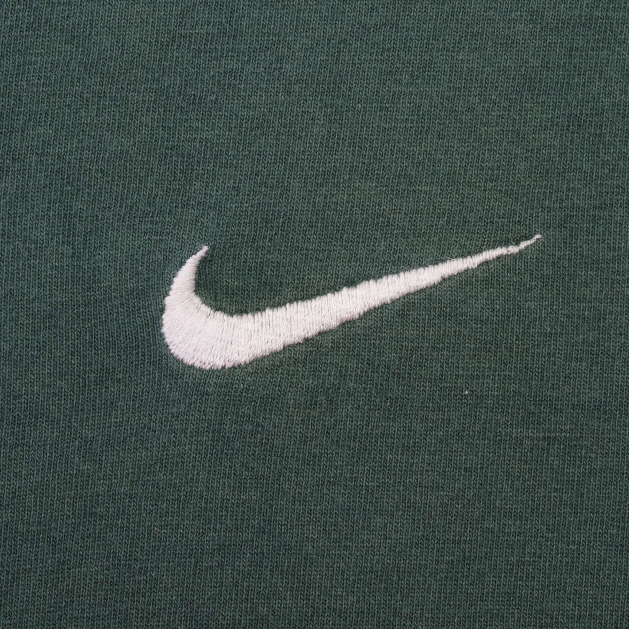 VINTAGE NIKE CLASSIC SWOOSH GREEN TEE SHIRT LATE 1990S XL MADE IN USA