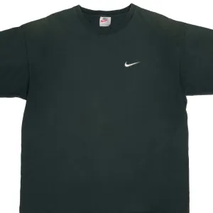 VINTAGE NIKE CLASSIC SWOOSH GREEN TEE SHIRT LATE 1990S XL MADE IN USA