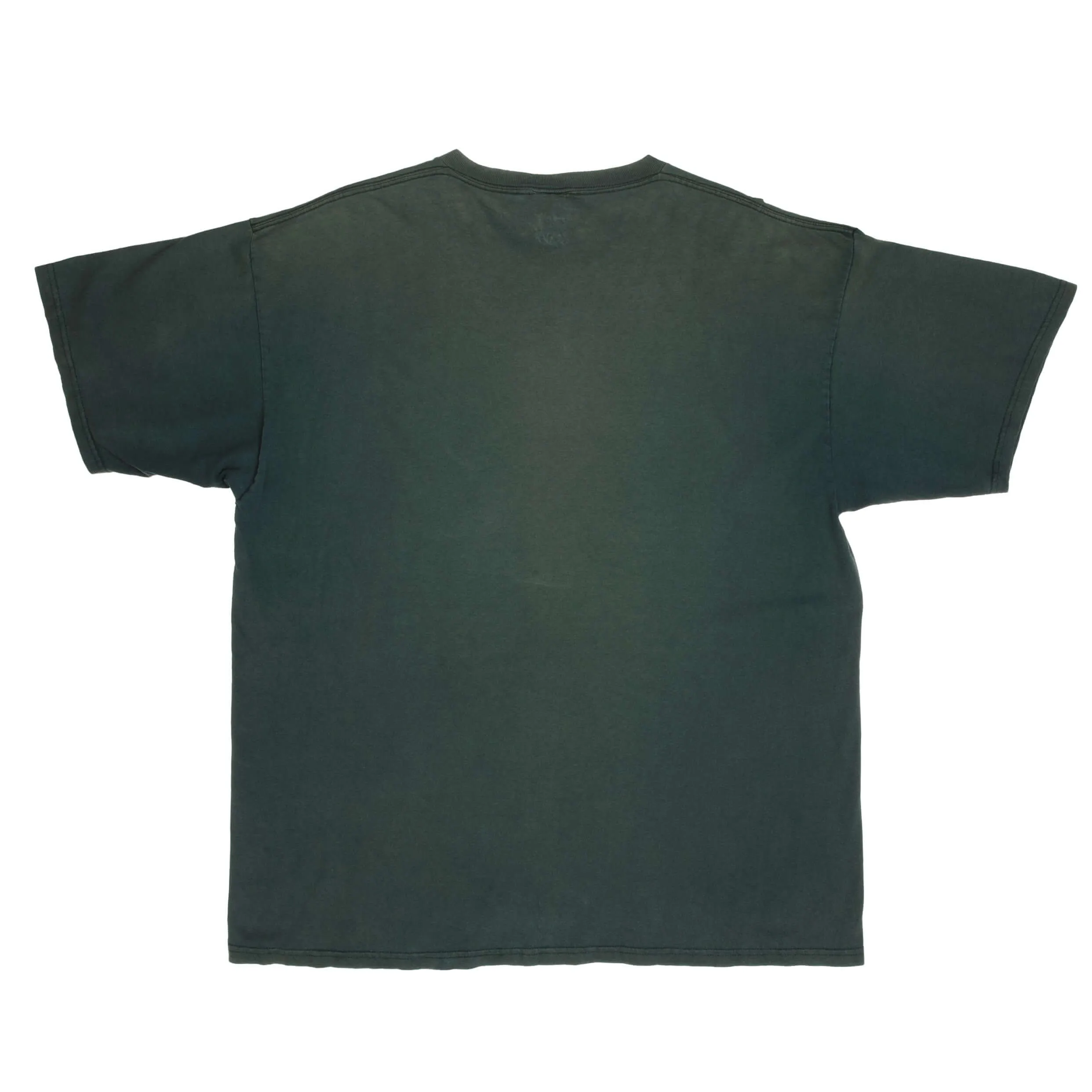 VINTAGE NIKE CLASSIC SWOOSH GREEN TEE SHIRT LATE 1990S XL MADE IN USA