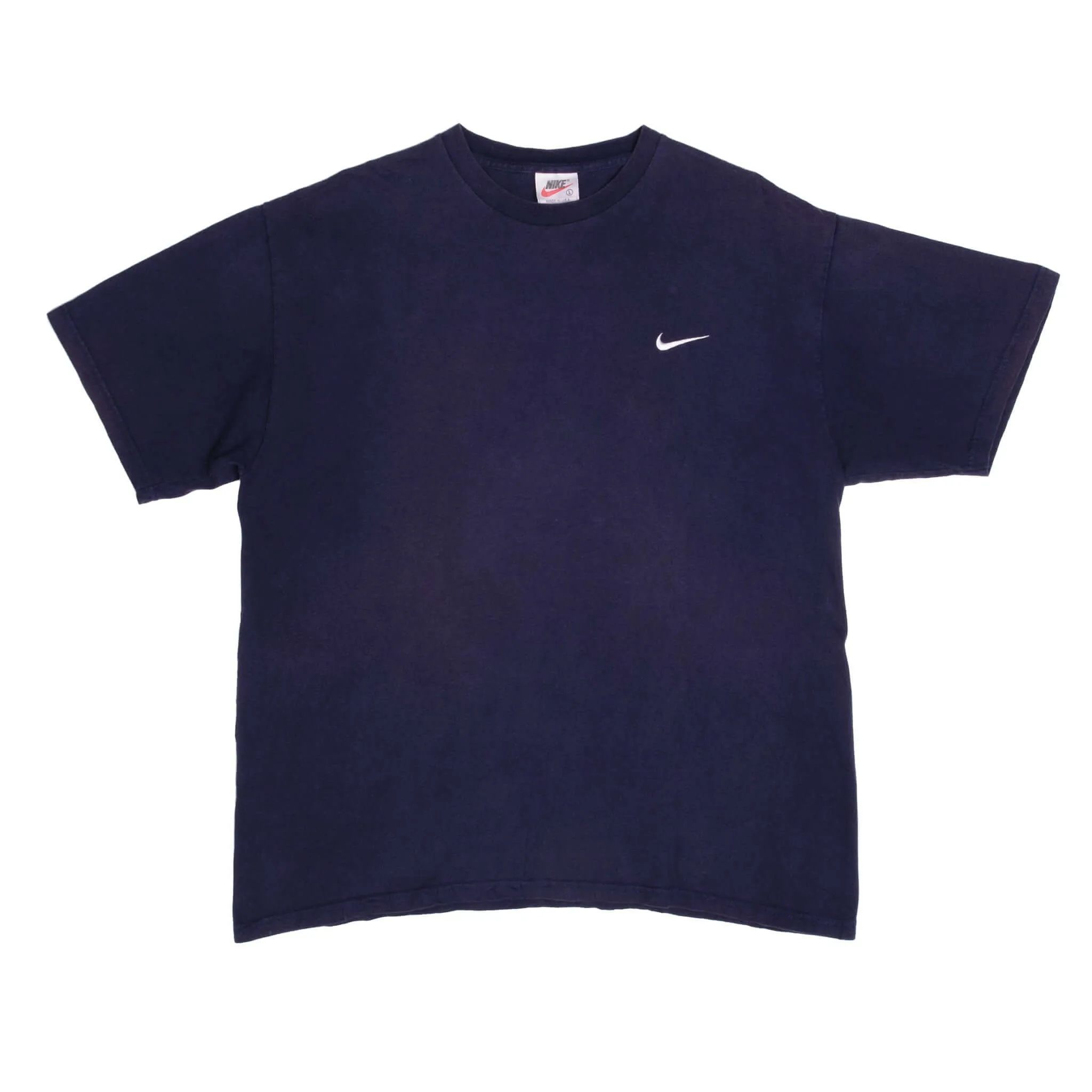 VINTAGE NIKE CLASSIC SWOOSH TEE SHIRT 1990S LARGE MADE IN USA