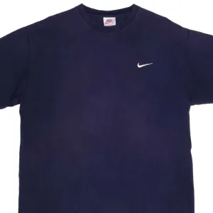 VINTAGE NIKE CLASSIC SWOOSH TEE SHIRT 1990S LARGE MADE IN USA