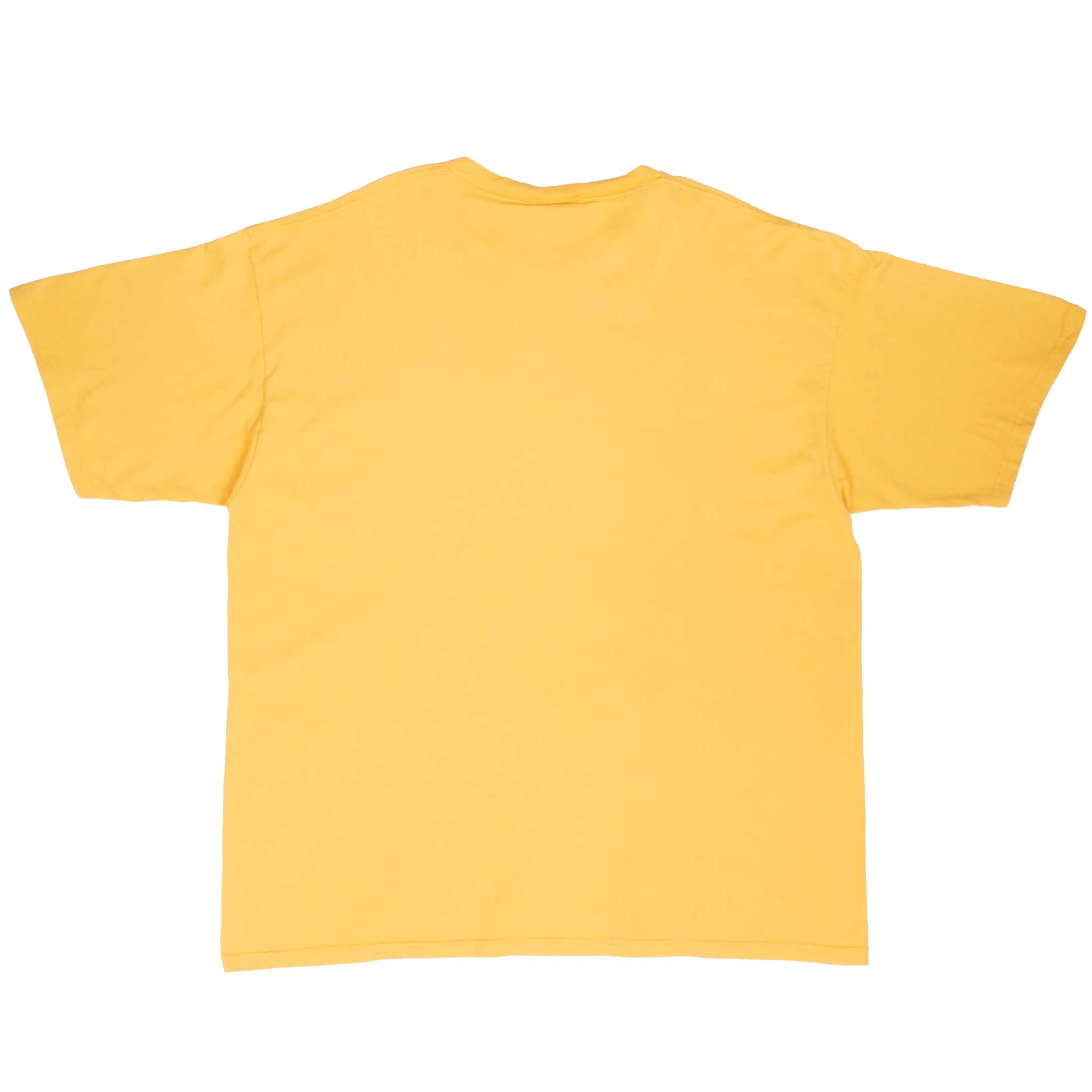 VINTAGE NIKE CLASSIC SWOOSH YELLOW TEE SHIRT 1990S XL MADE IN USA