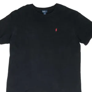 VINTAGE POLO RALPH LAUREN BLACK CLASSIC TEE SHIRT 1990S XL
