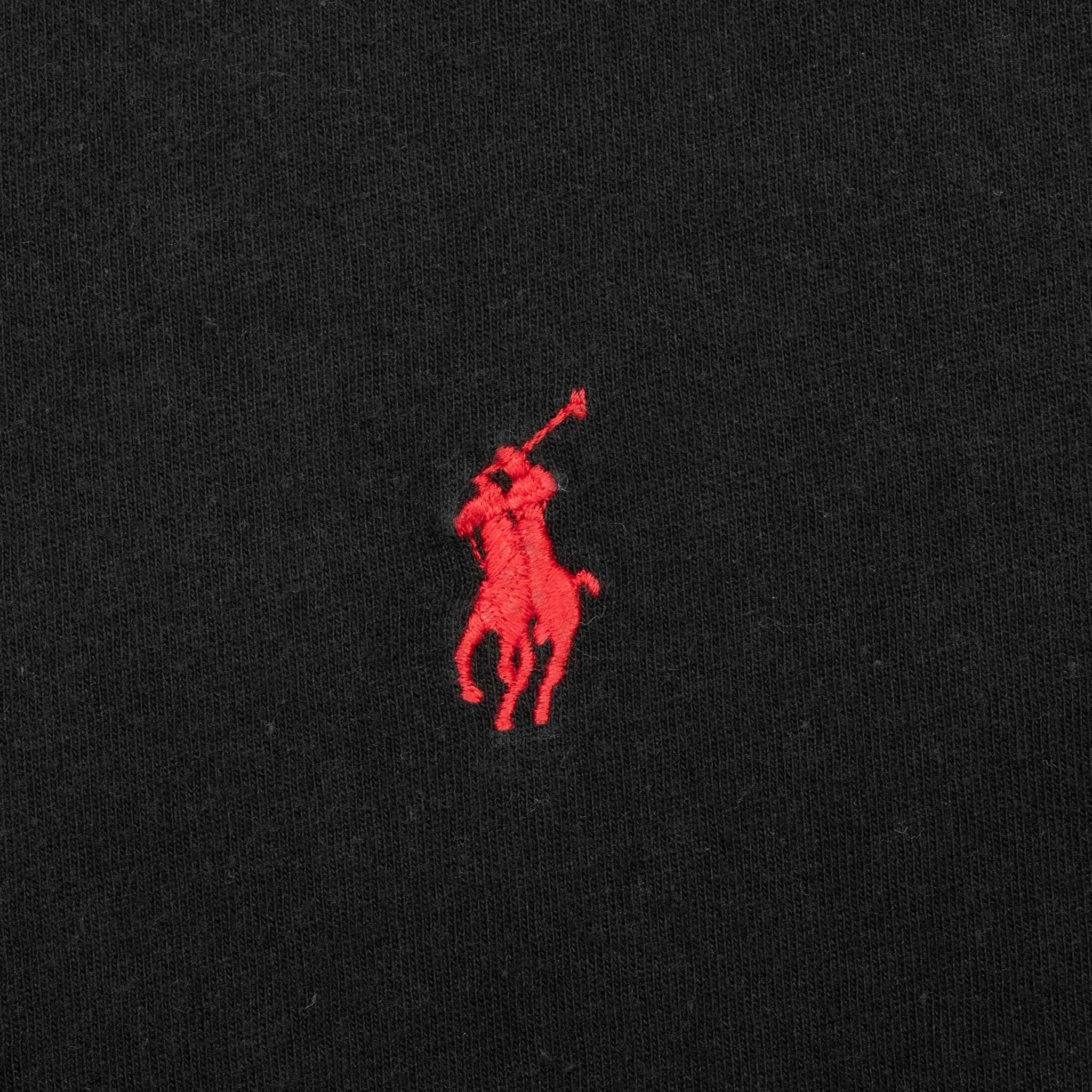 VINTAGE POLO RALPH LAUREN BLACK CLASSIC TEE SHIRT 1990S XL