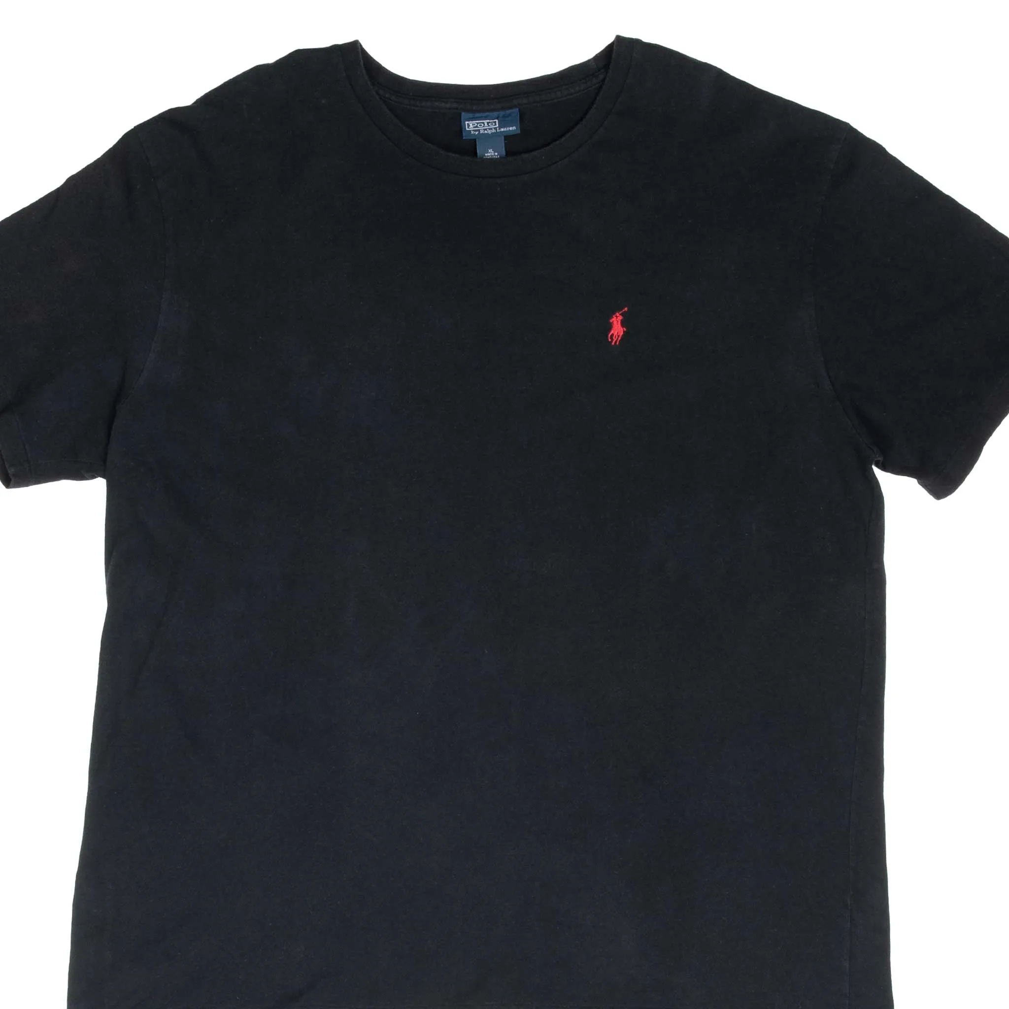 VINTAGE POLO RALPH LAUREN BLACK CLASSIC TEE SHIRT 1990S XL