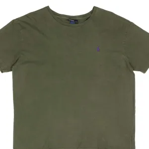 VINTAGE POLO RALPH LAUREN CLASSIC GREEN TEE SHIRT 1990S SIZE MEDIUM