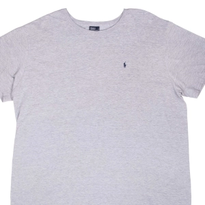 VINTAGE POLO RALPH LAUREN CLASSIC GREY TEE SHIRT 1990S 2XL