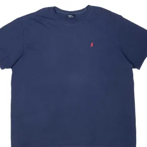 VINTAGE POLO RALPH LAUREN CLASSIC NAVY BLUE TEE SHIRT 1990S 2XL