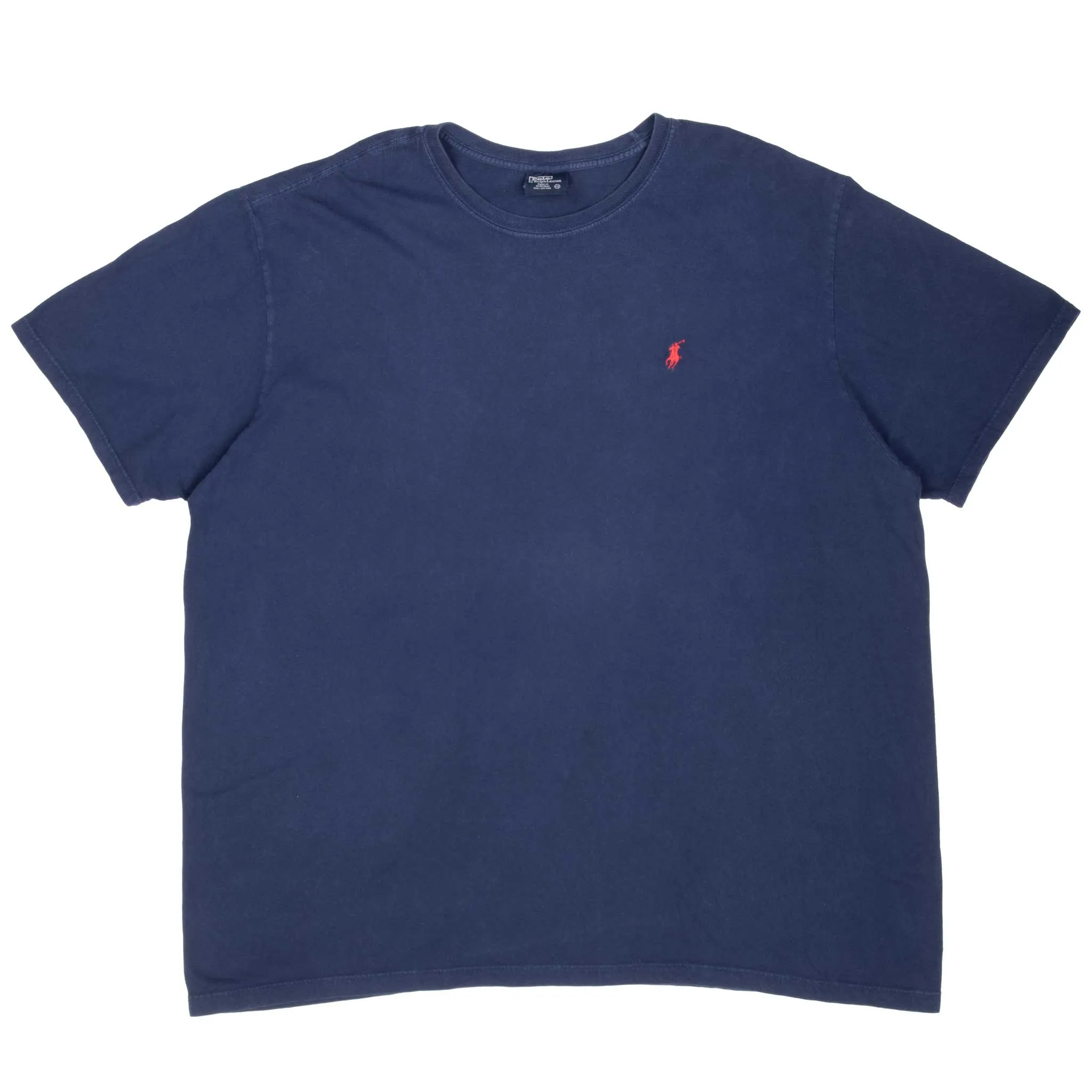 VINTAGE POLO RALPH LAUREN CLASSIC NAVY BLUE TEE SHIRT 1990S 2XL