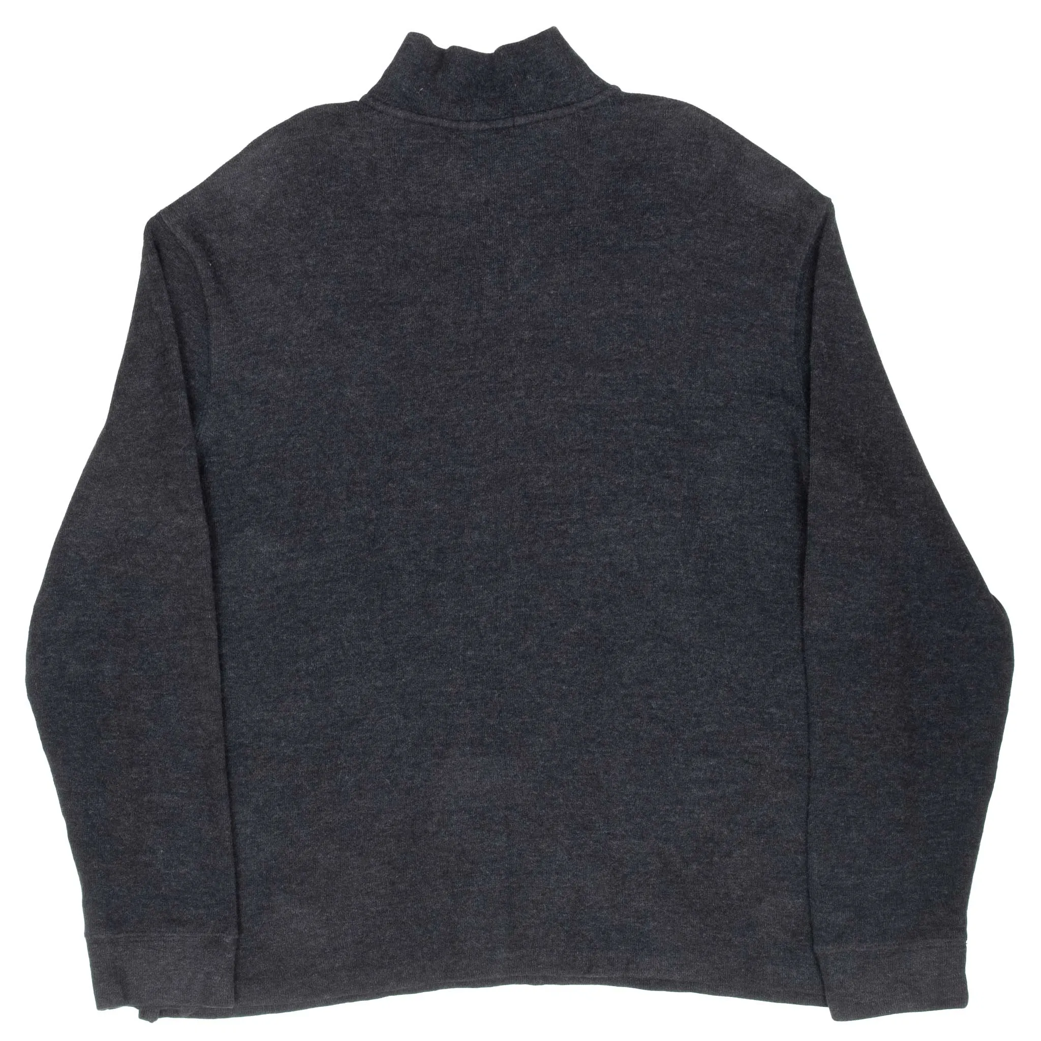 VINTAGE POLO RALPH LAUREN DARK GREY QUARTER 1/4 ZIP SWEATER XL
