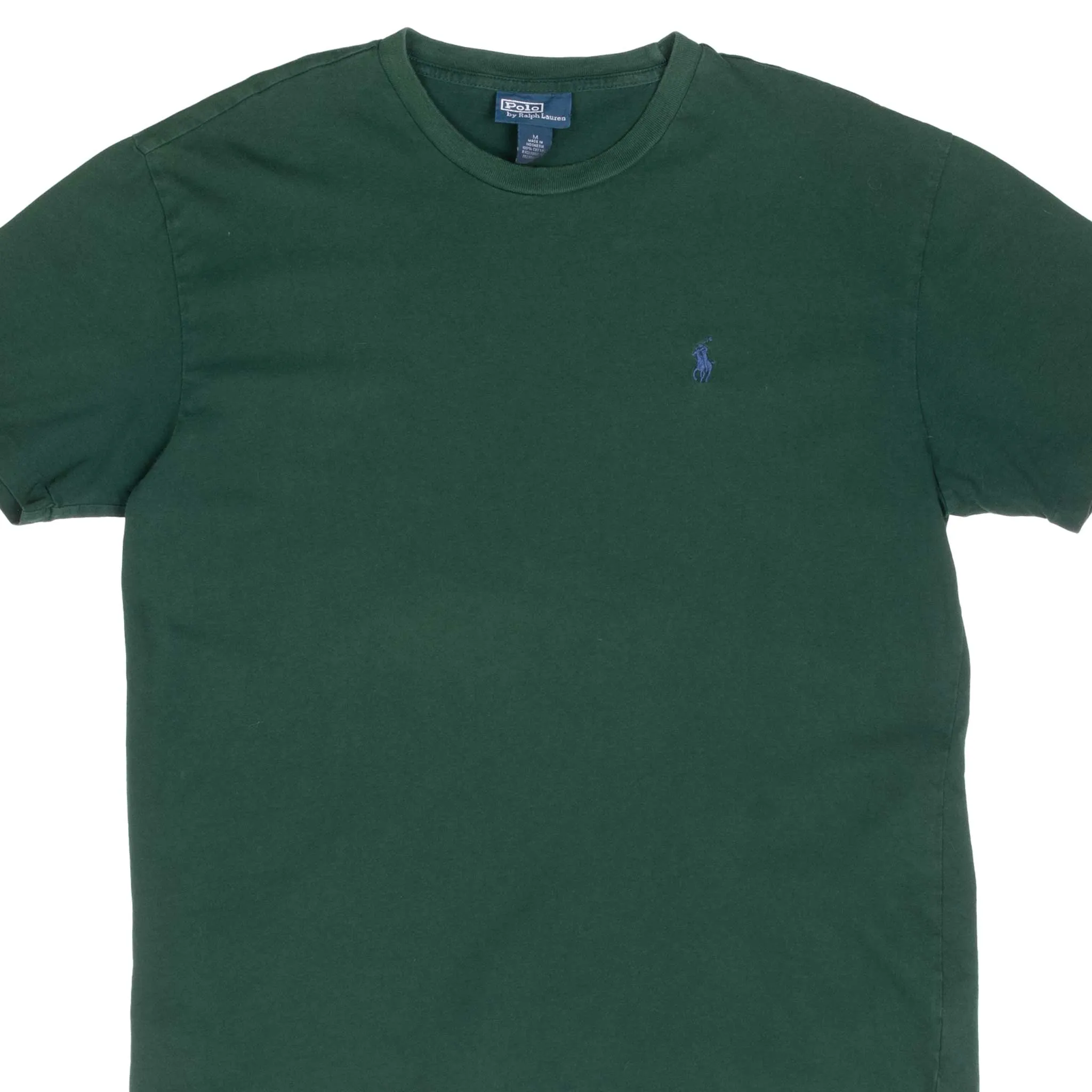 VINTAGE POLO RALPH LAUREN GREEN CLASSIC TEE SHIRT 1990S MEDIUM