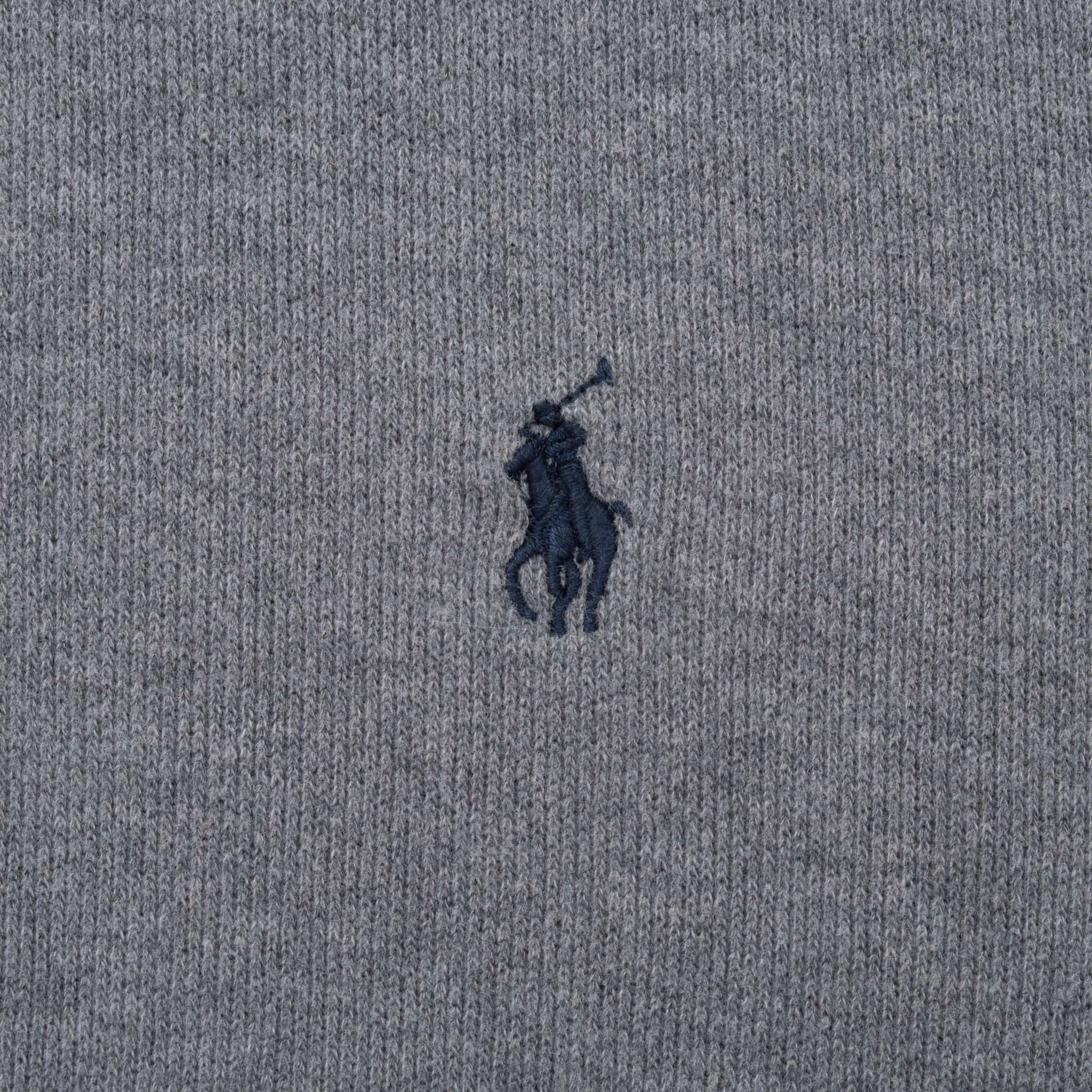 VINTAGE POLO RALPH LAUREN GREY QUARTER 1/4 ZIP SWEATER 1990S MEDIUM