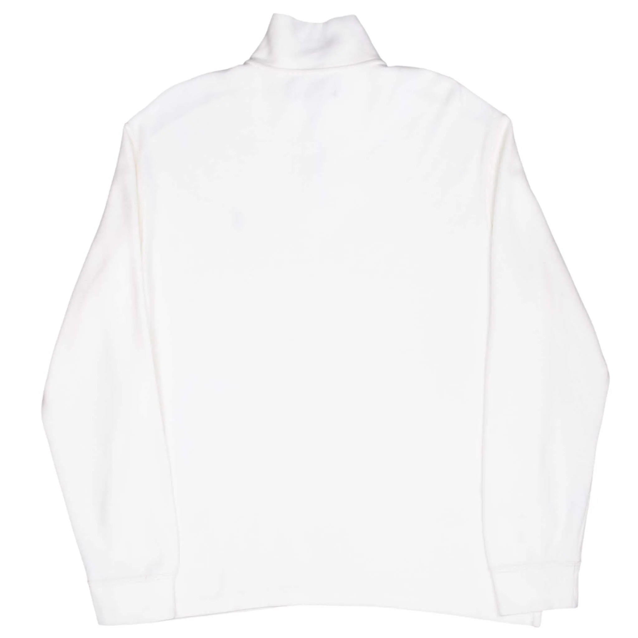 VINTAGE POLO RALPH LAUREN IVORY 1990S QUARTER 1/4 ZIP SWEATER XL