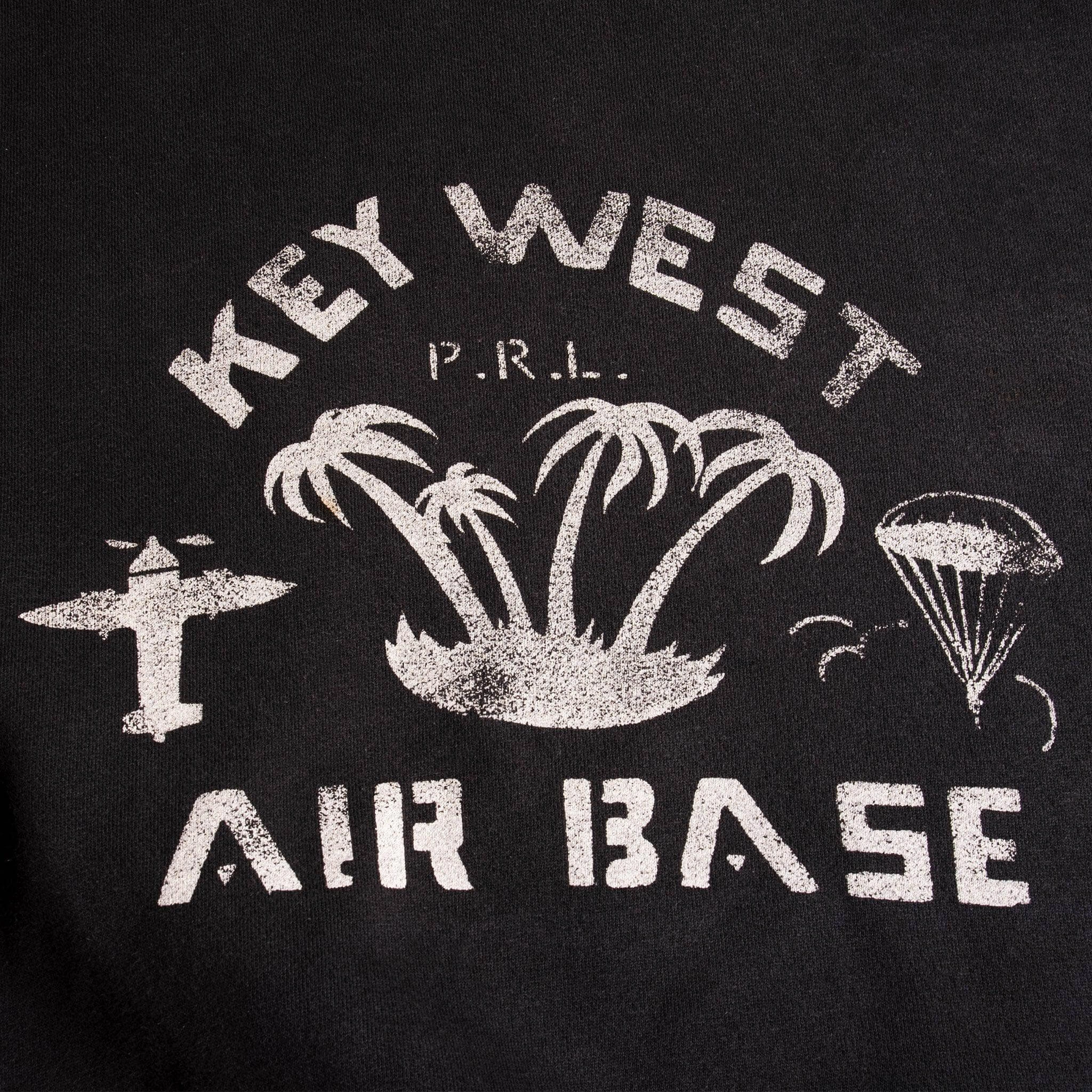 VINTAGE POLO RALPH LAUREN KEY WEST AIR BASE SWEATSHIRT SIZE MEDIUM 1990S MADE IN USA