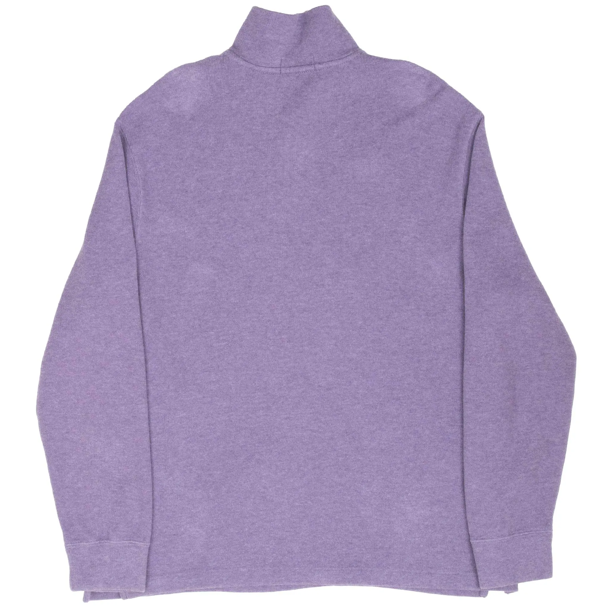 VINTAGE POLO RALPH LAUREN MAUVE QUARTER 1/4 ZIP SWEATER LARGE