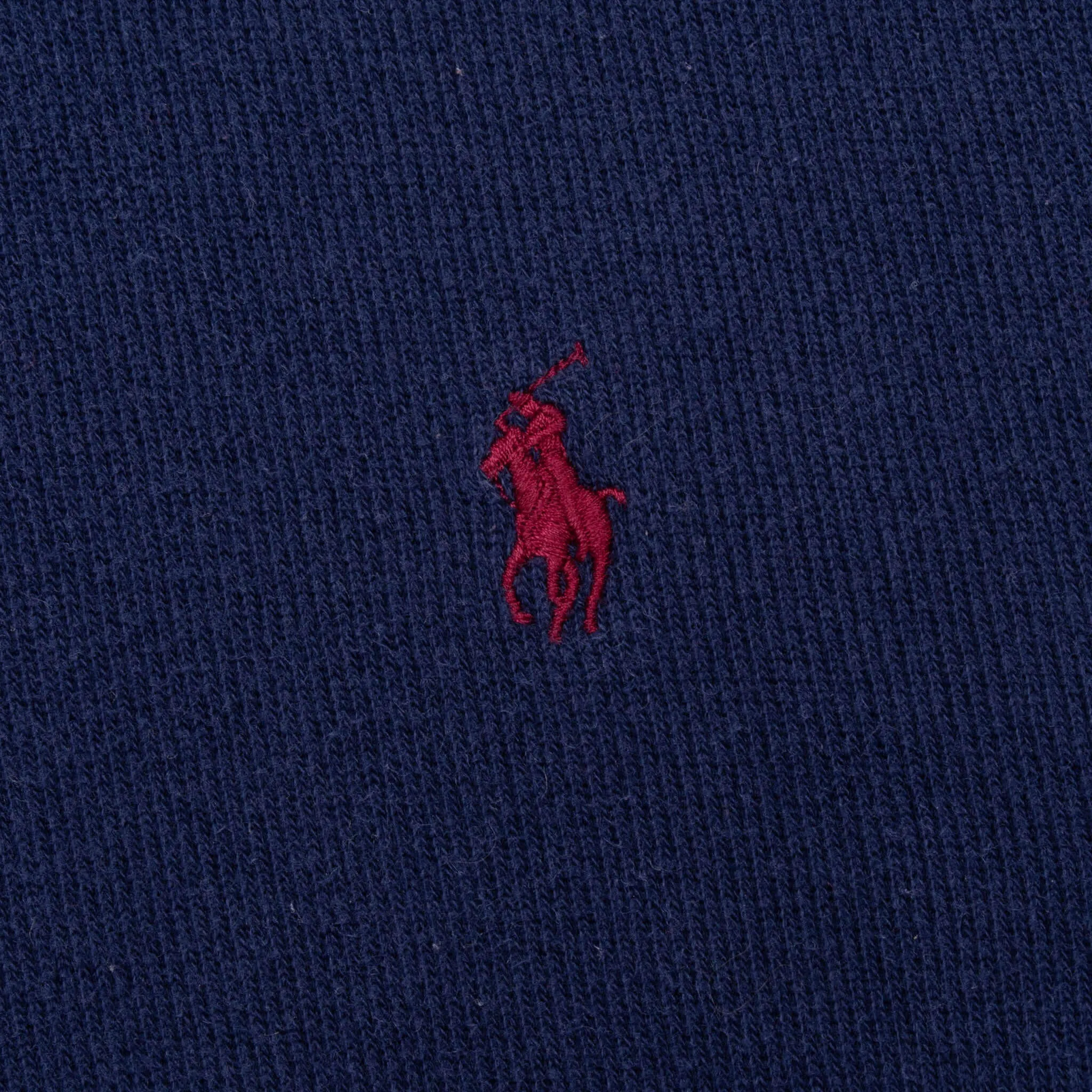 VINTAGE POLO RALPH LAUREN NAVY BLUE QUARTER 1/4 ZIP SWEATER 1990S 2XL BIG
