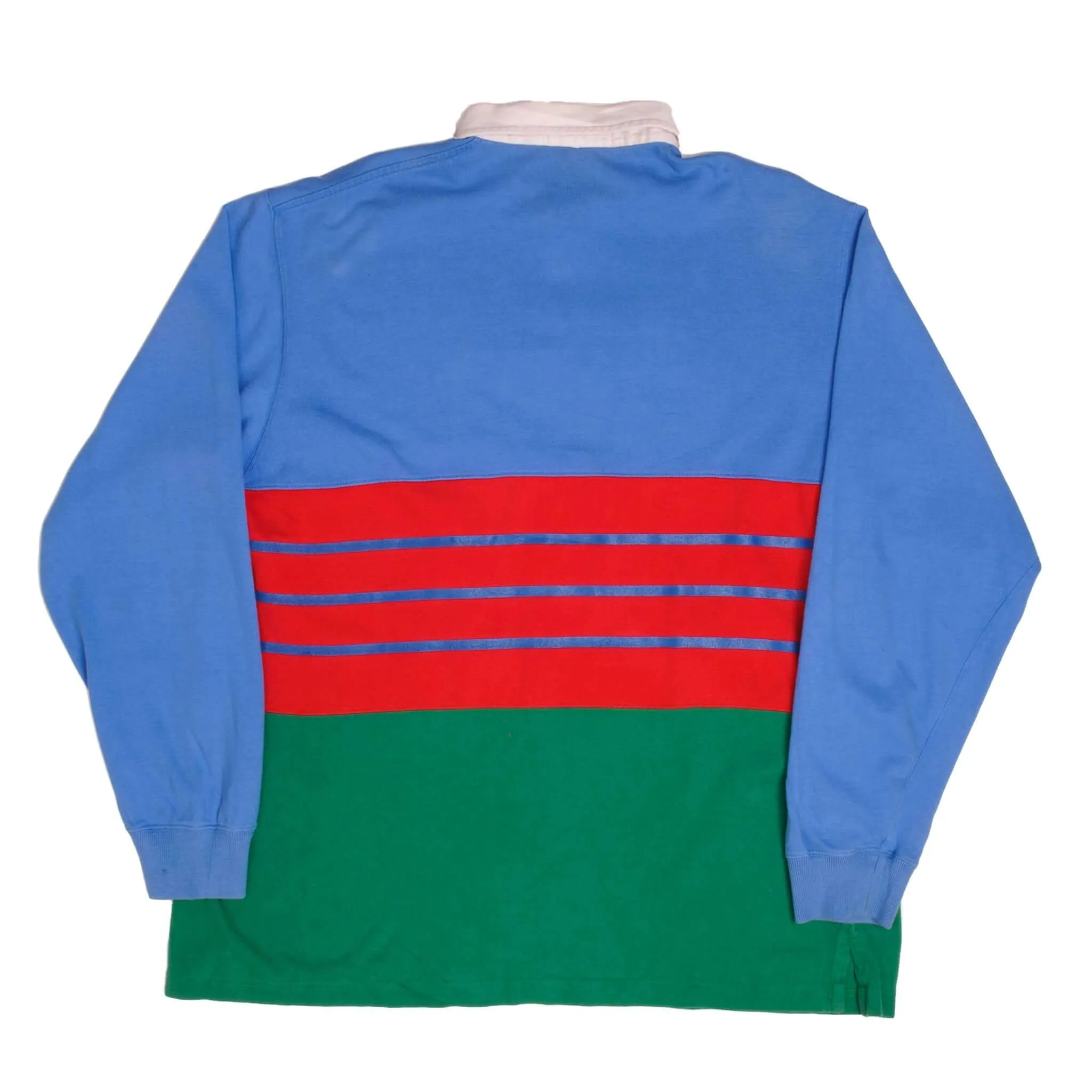 VINTAGE POLO RALPH LAUREN RAFTING CLUB RUGBY POLO SHIRT 1990S LARGE