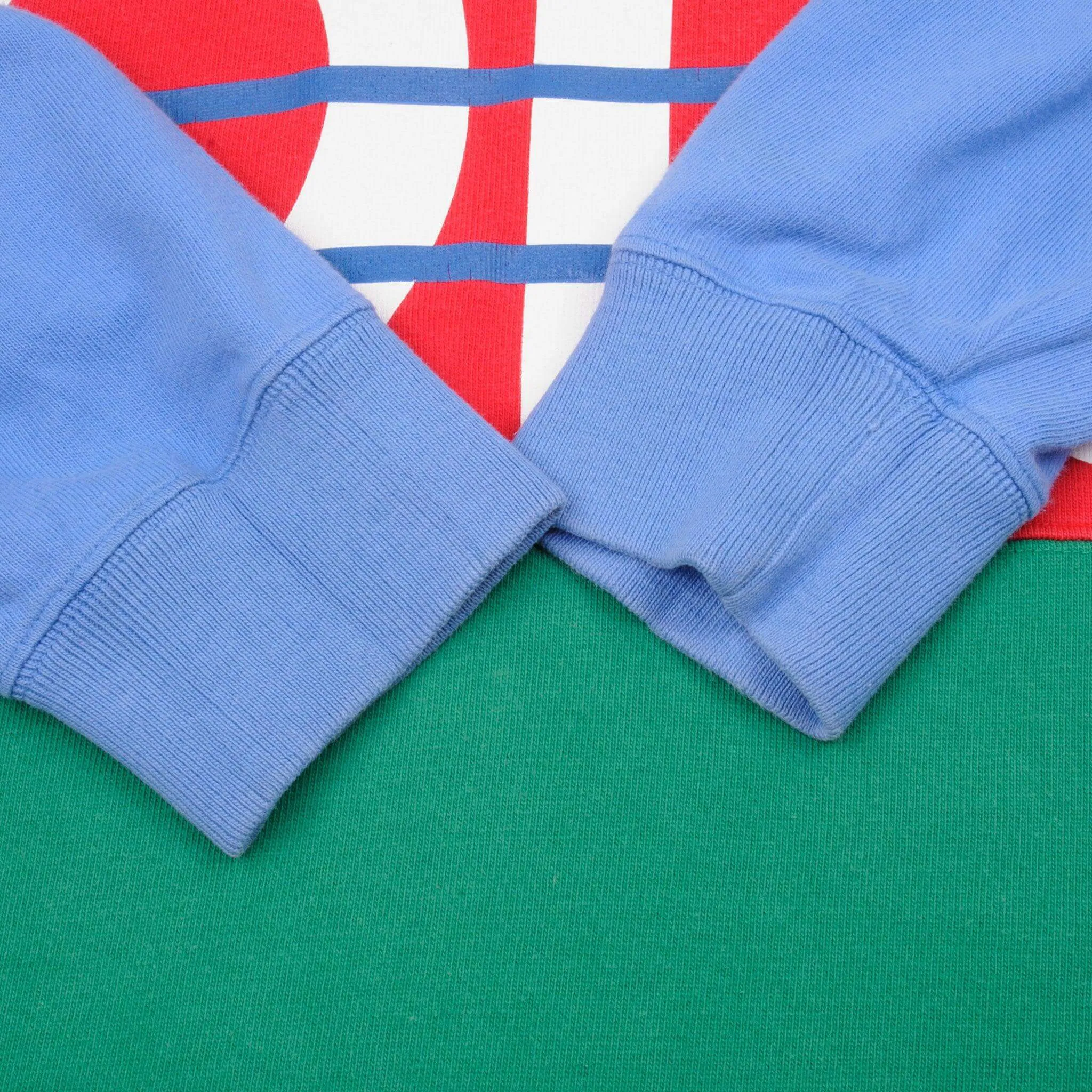 VINTAGE POLO RALPH LAUREN RAFTING CLUB RUGBY POLO SHIRT 1990S LARGE