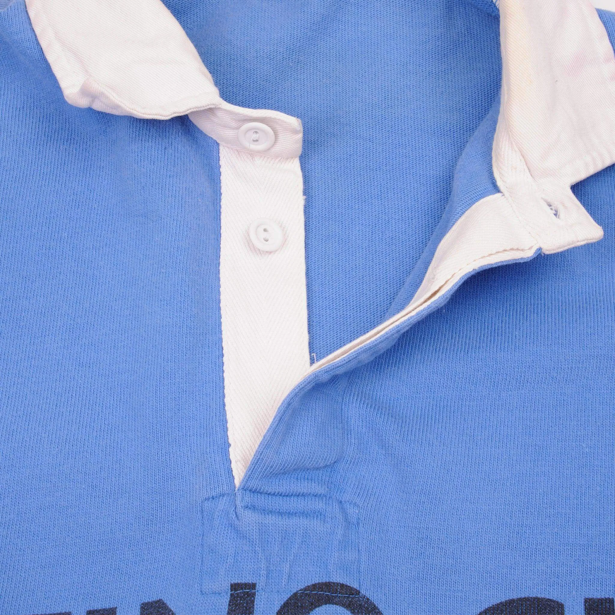 VINTAGE POLO RALPH LAUREN RAFTING CLUB RUGBY POLO SHIRT 1990S LARGE