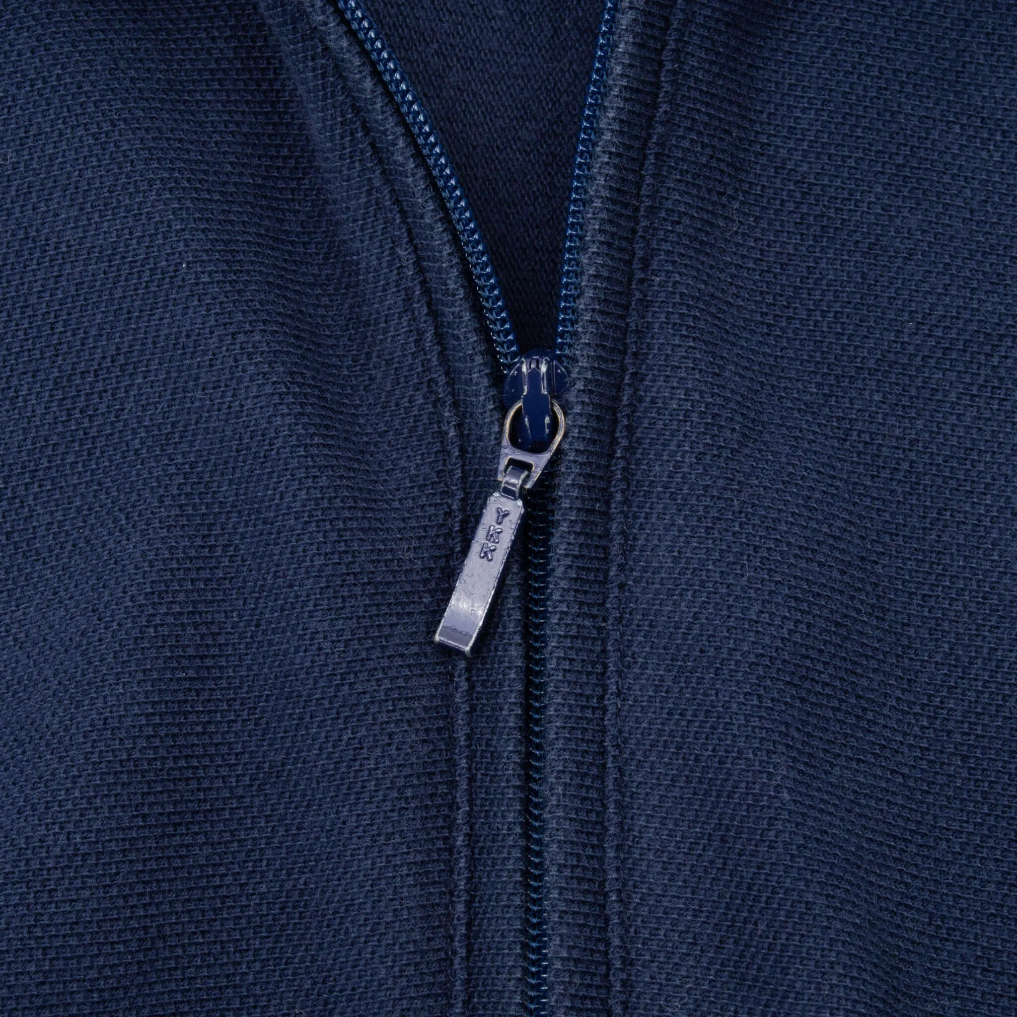 VINTAGE POLO SPORT RALPH LAUREN ZIP BLUE POLO SHIRT 1990S LARGE